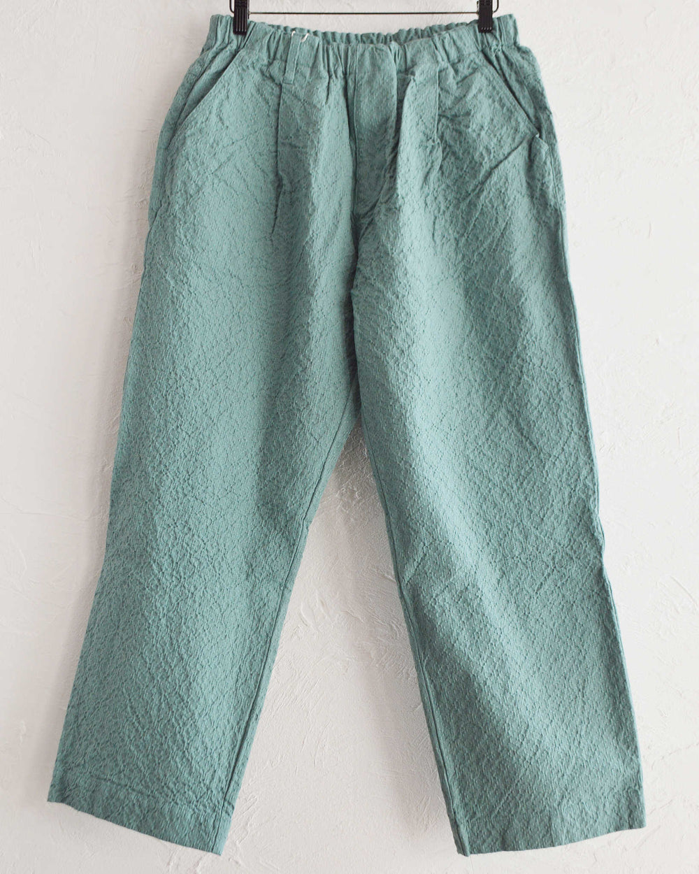 Curated visual reference: Visual Reference: Nasngwam ナスングワム Quiet Pants クワイエットパンツ Turquoise ターコイズ