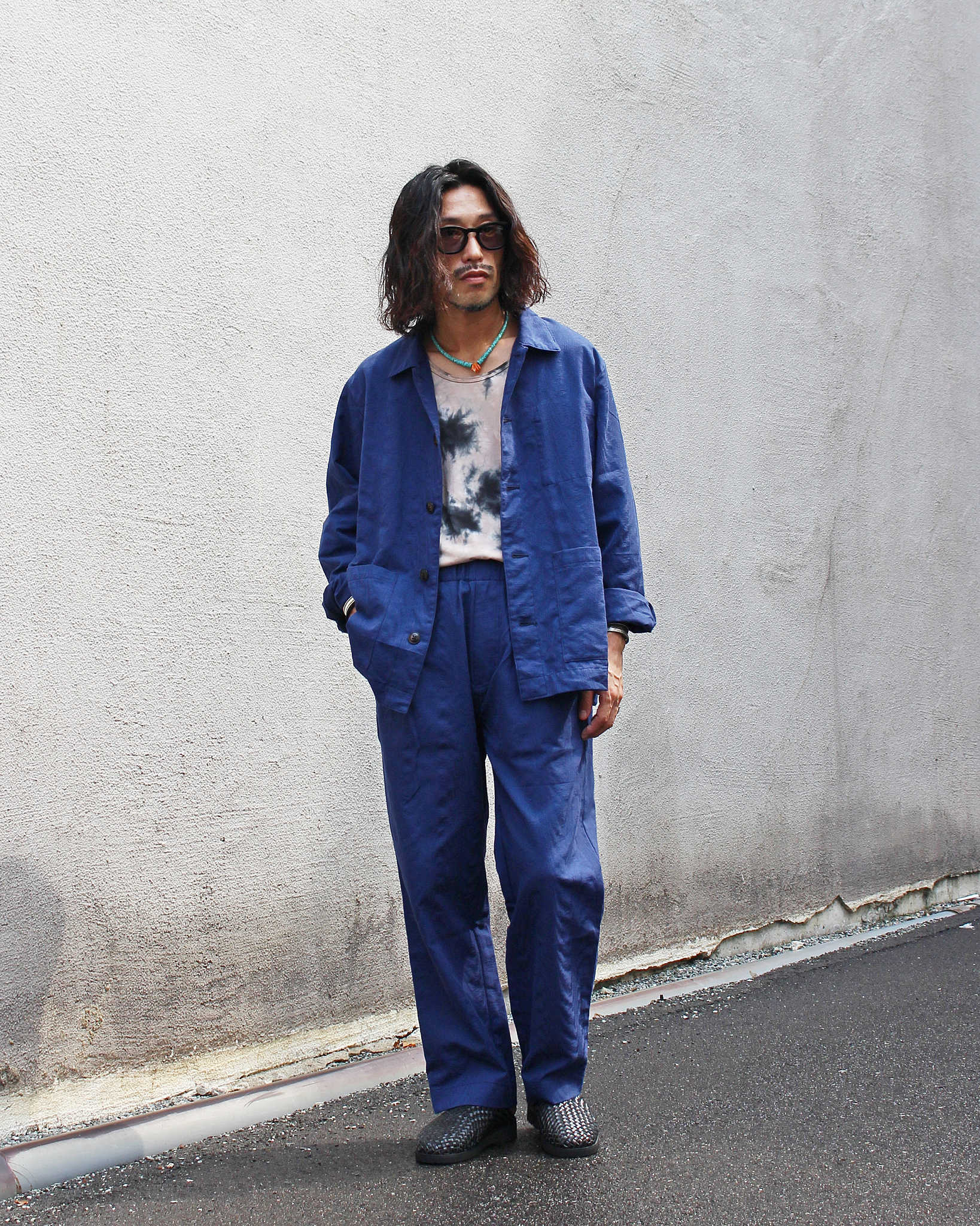 Nasngwam. ナスングワム / QUIET JACKET クワイエットジャケット (NAVY ネイビー)