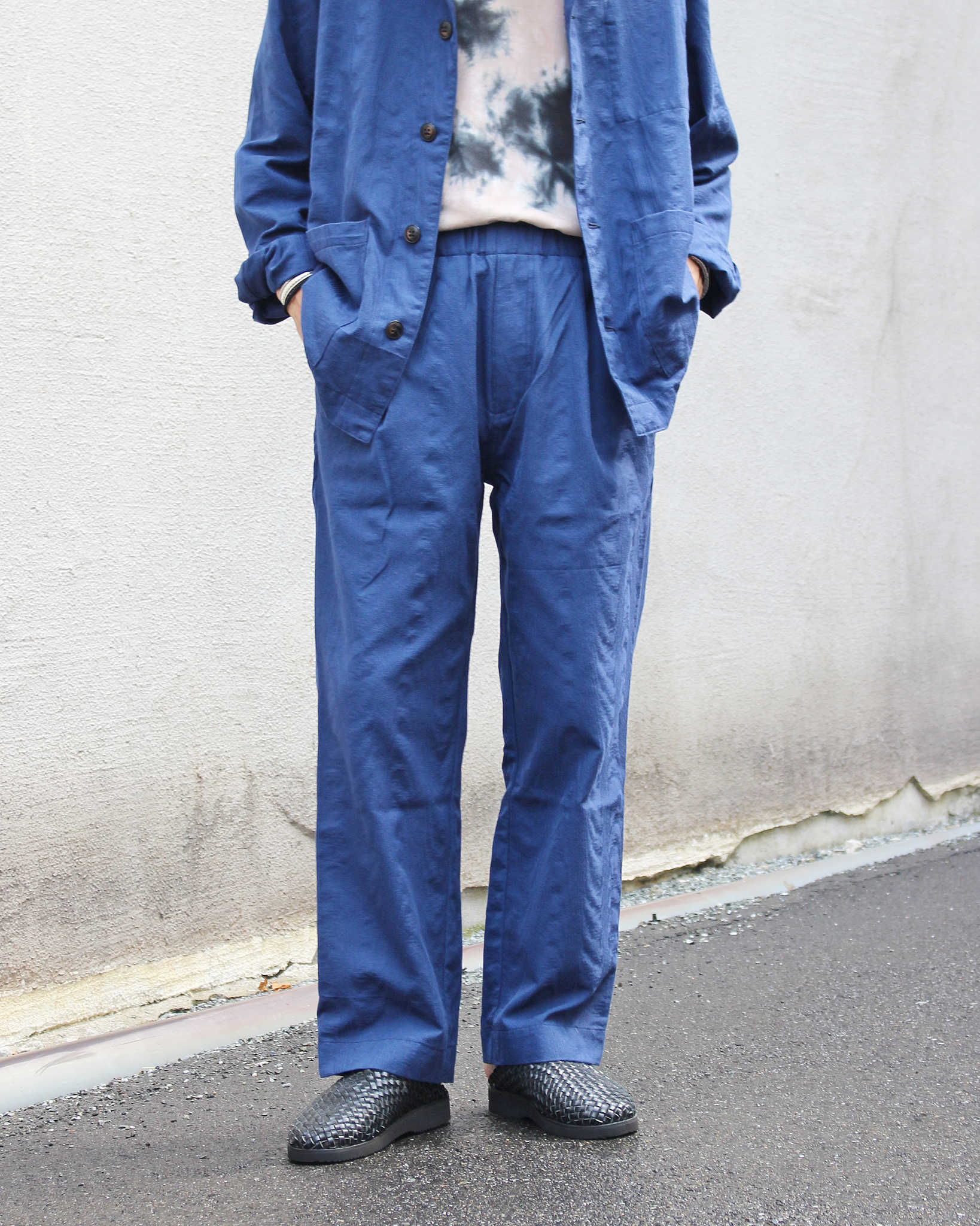 Nasngwam. ナスングワム / QUIET PANTS クワイエットパンツ (NAVY ネイビー)