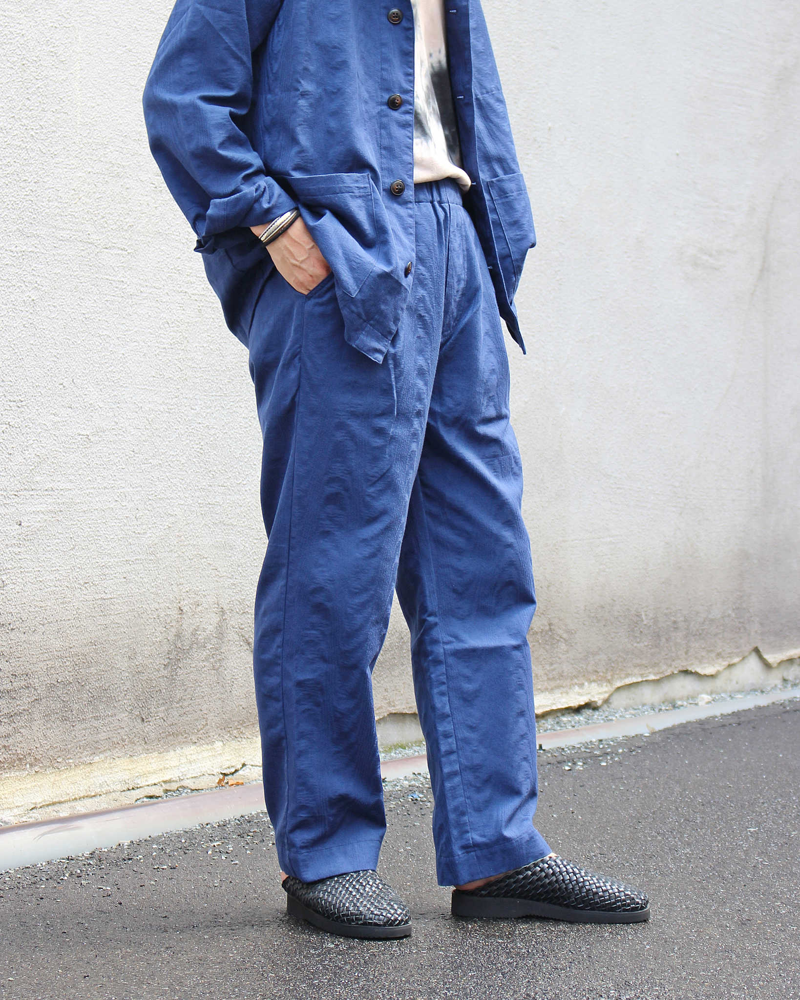 Nasngwam. ナスングワム / QUIET PANTS クワイエットパンツ (NAVY ネイビー)
