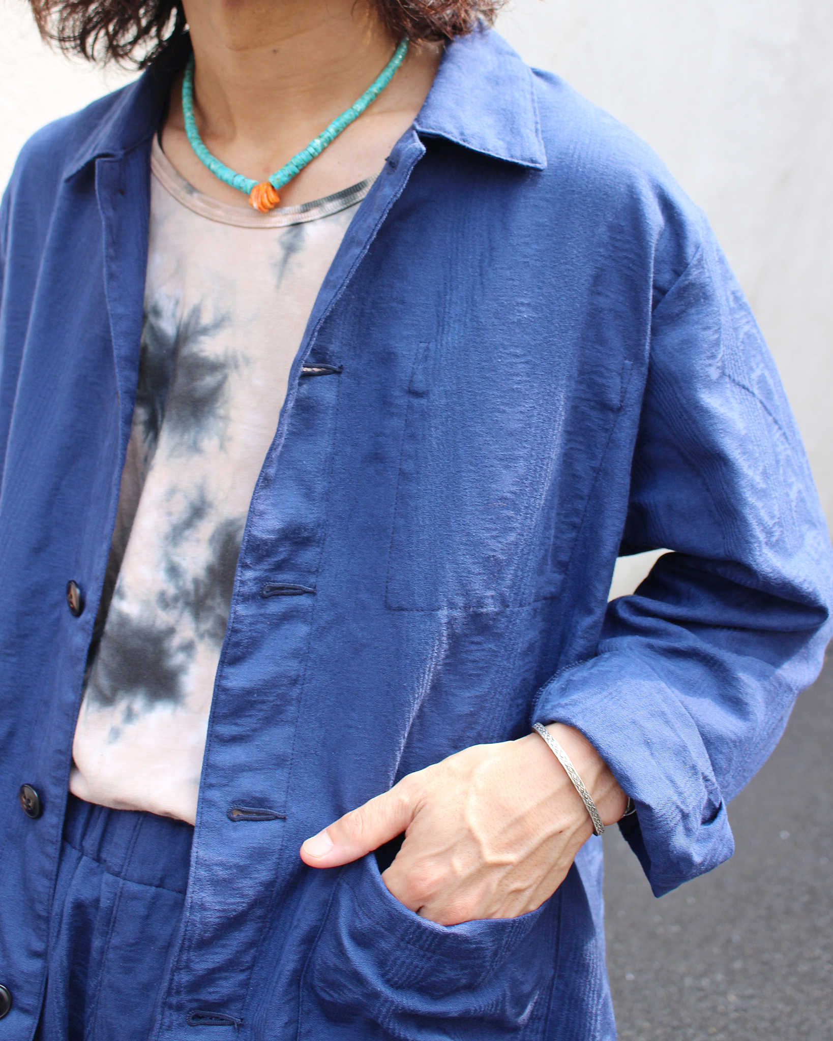 Nasngwam. ナスングワム / QUIET JACKET クワイエットジャケット (NAVY ネイビー)