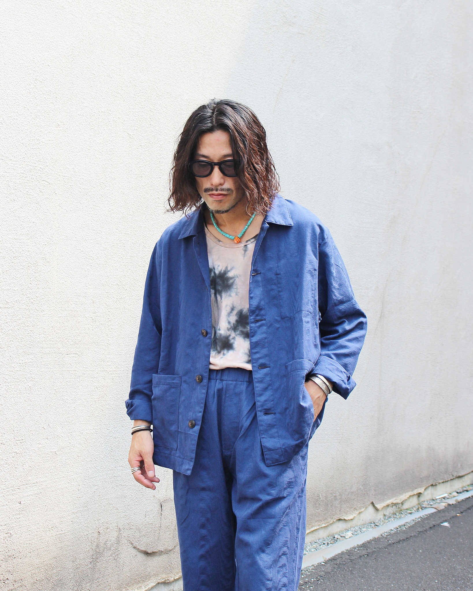 Nasngwam. ナスングワム / QUIET JACKET クワイエットジャケット (NAVY ネイビー)