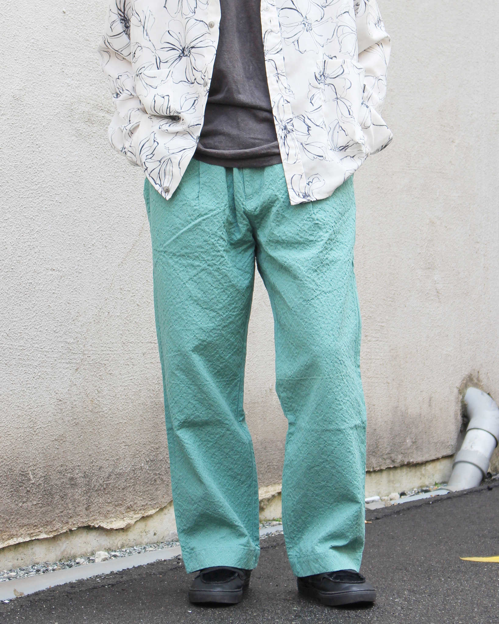 Nasngwam. ナスングワム / QUIET PANTS クワイエットパンツ (TURQUOISE ターコイズ)