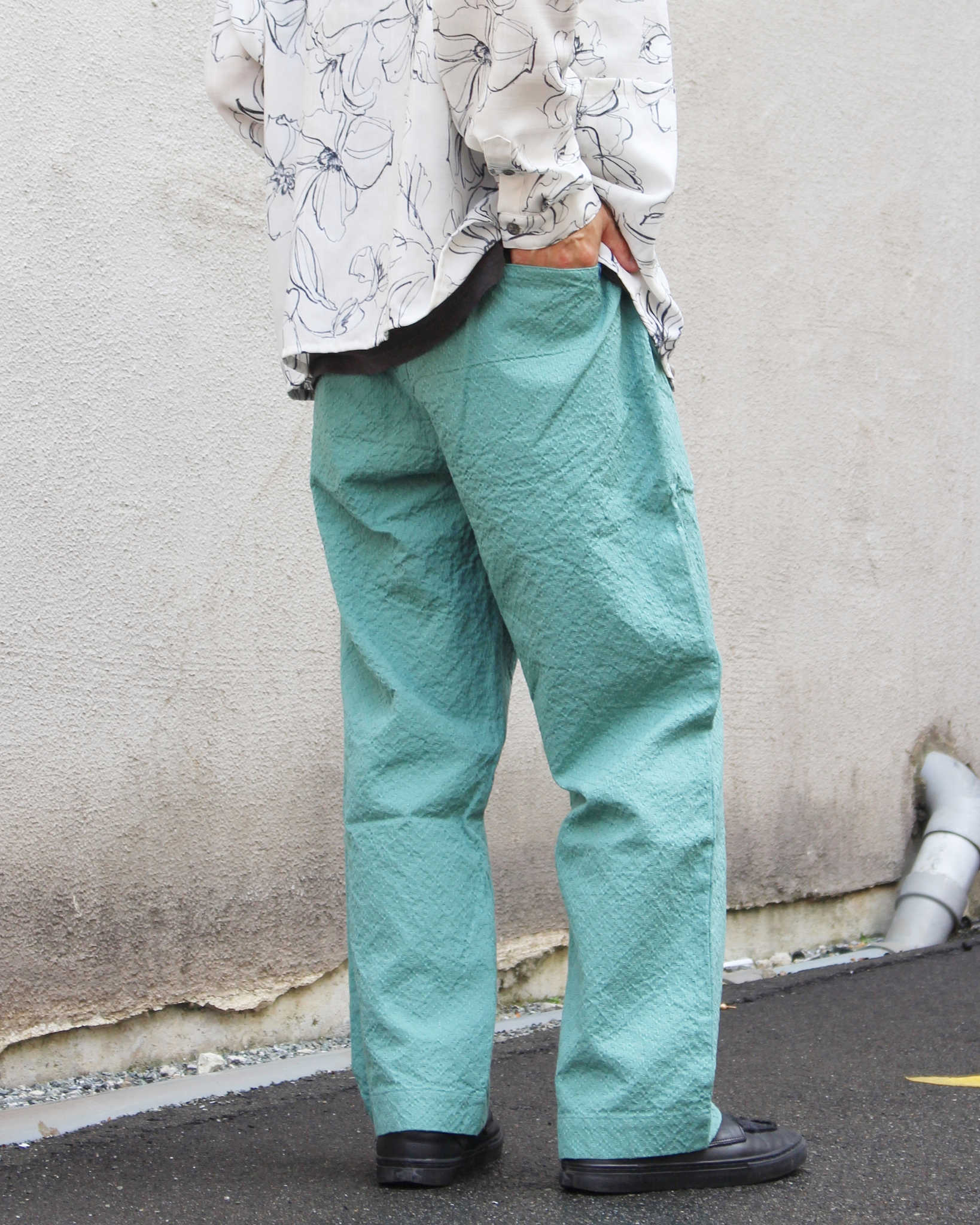 Nasngwam. ナスングワム / QUIET PANTS クワイエットパンツ (TURQUOISE ターコイズ)