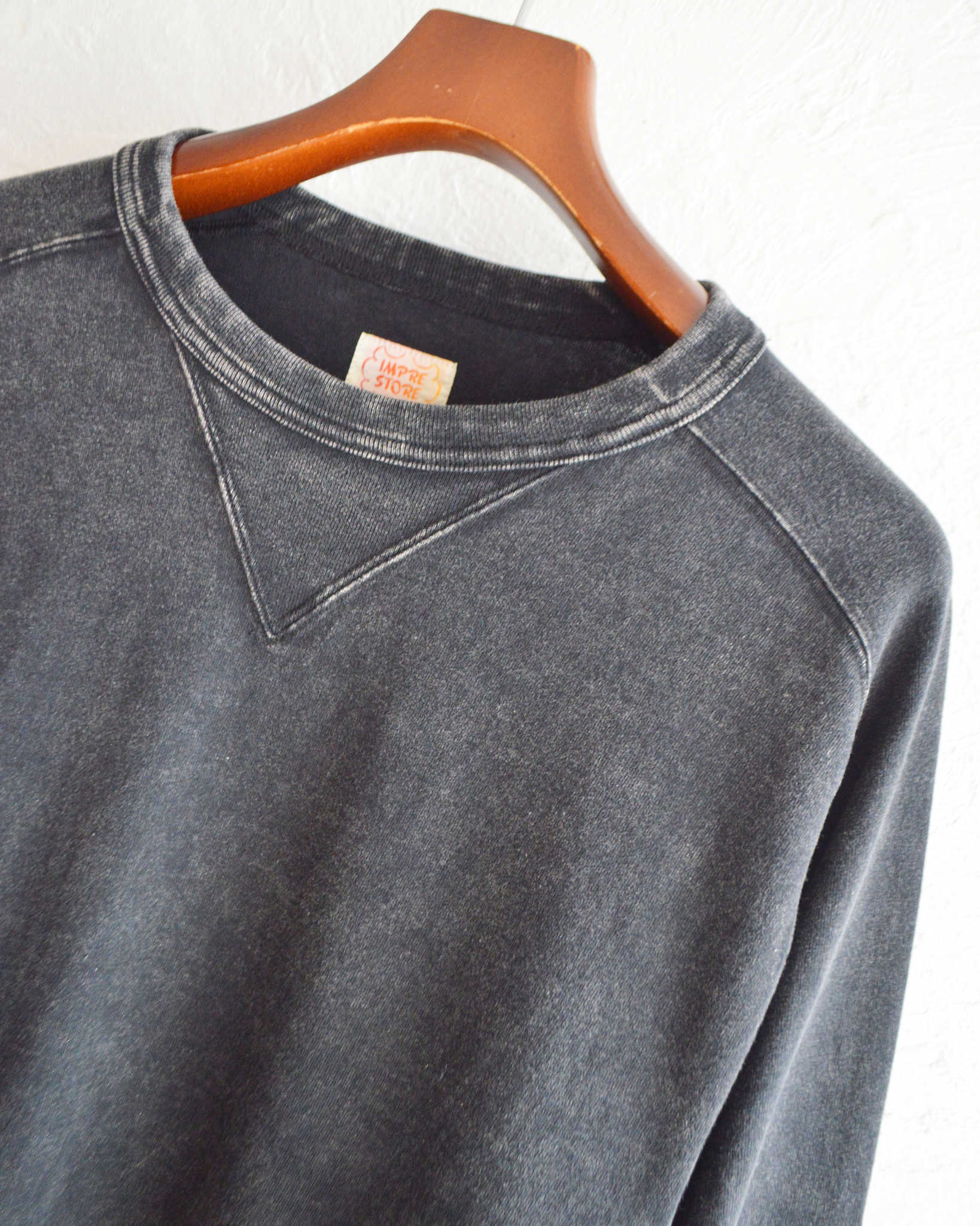 IMPRESTORE インプレストア / Harold t-cloth V.D ハロルド | Freedom LongSleeve Tshirt フリーダムロングスリーブティー (FADED BLACK フェイデットブラック)