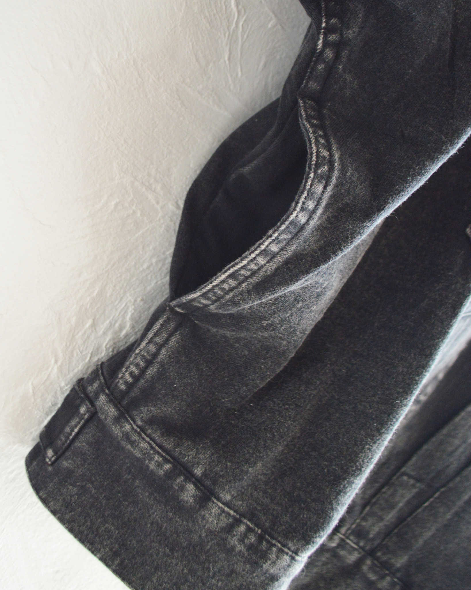 IMPRESTORE インプレストア / Lorraine t-cloth V.D ロレーヌ | Western Short JKT ウエスタンショートジャケット (FADED BLACK フェイデットブラック)
