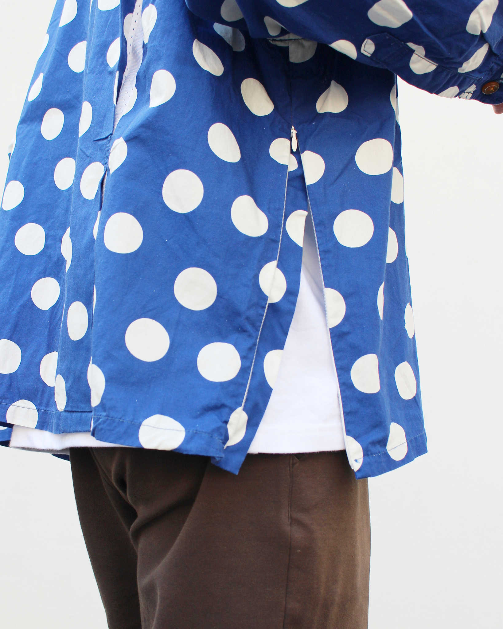 IMPRESTORE インプレストア / Herb ハーブ | Polka dot open collar shirt ポルカドットオープンカラーシャツ (NAVY ネイビー)