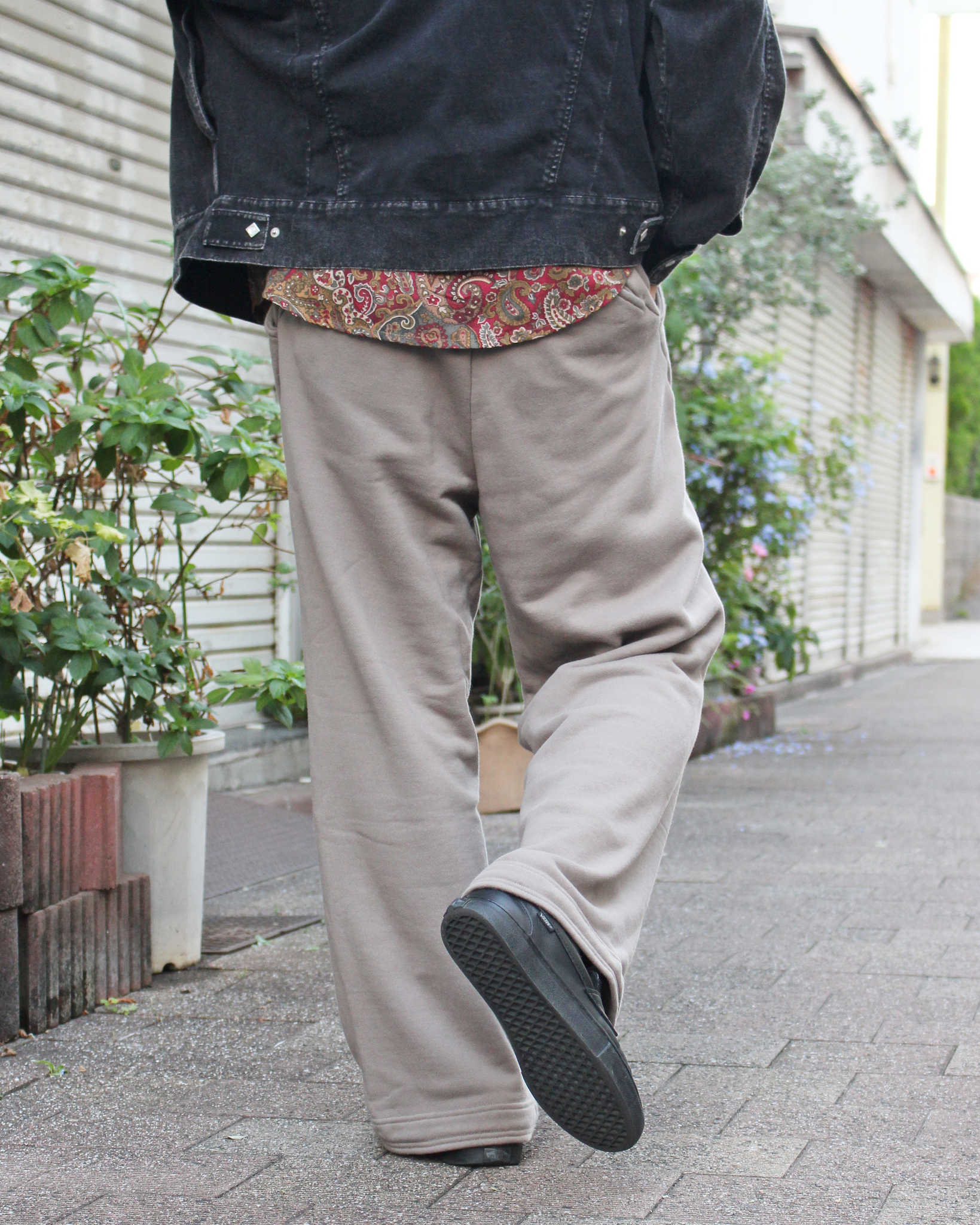 Nasngwam. ナスングワム / DRAPING SWEAT PANTS ドレーピングスウェットパンツ (Lt.OLIVE ライトオリーブ)