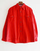 necessary or unnecessary ネセサリーオアアンネセサリー N.O.UN / WW SHIRT NEL ダブルダブルシャツネル (RED レッド)