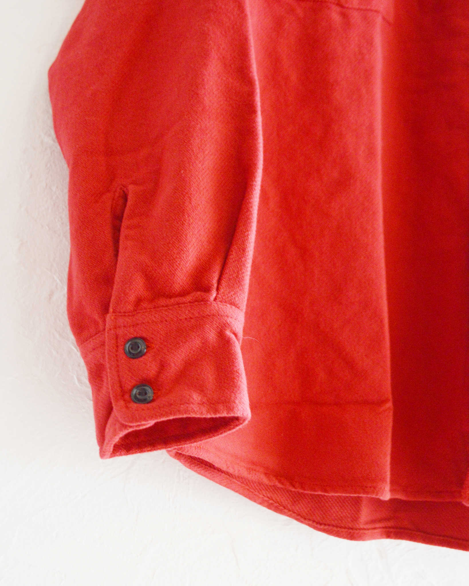 necessary or unnecessary ネセサリーオアアンネセサリー N.O.UN / WW SHIRT NEL ダブルダブルシャツネル (RED レッド)