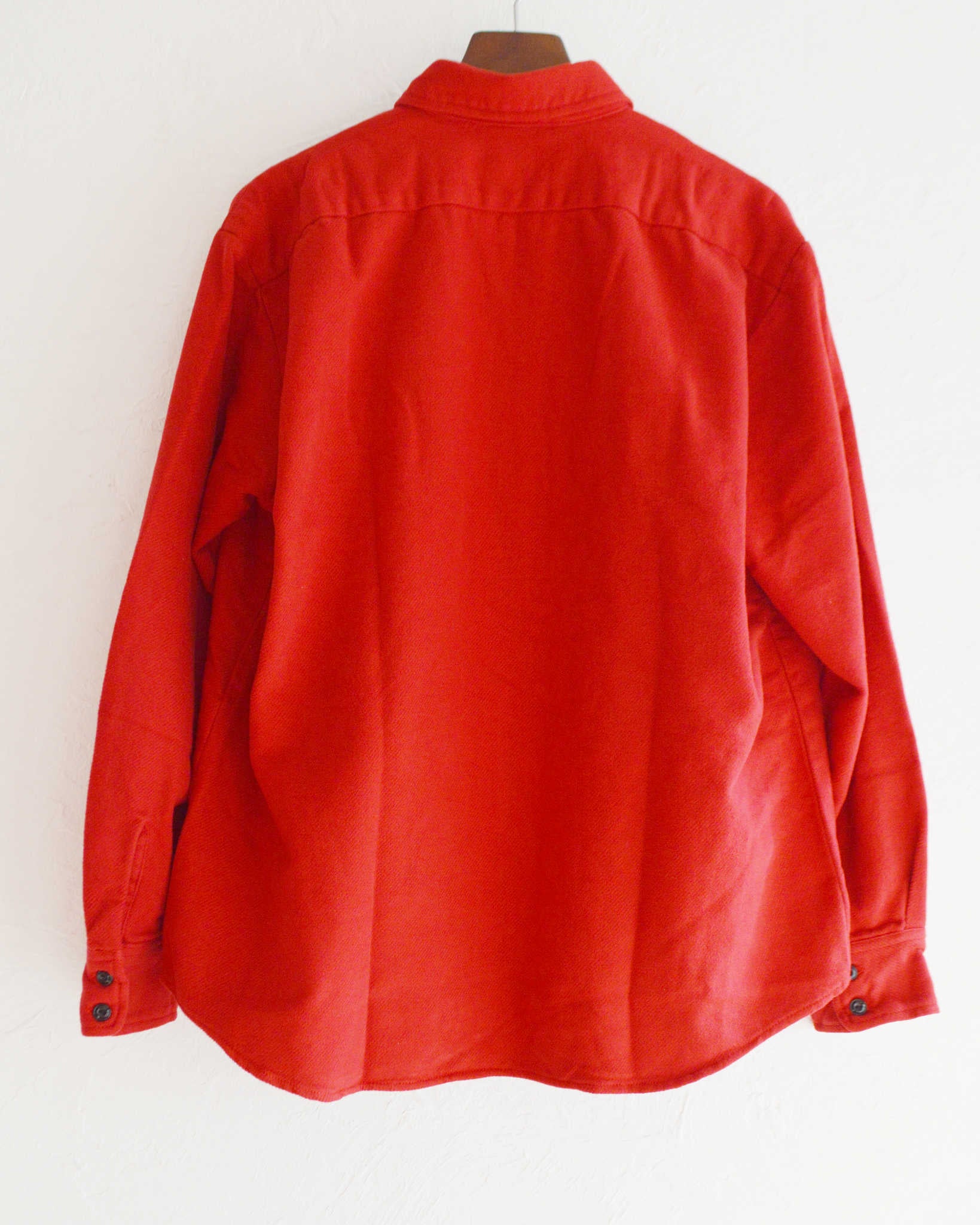 necessary or unnecessary ネセサリーオアアンネセサリー N.O.UN / WW SHIRT NEL ダブルダブルシャツネル (RED レッド)