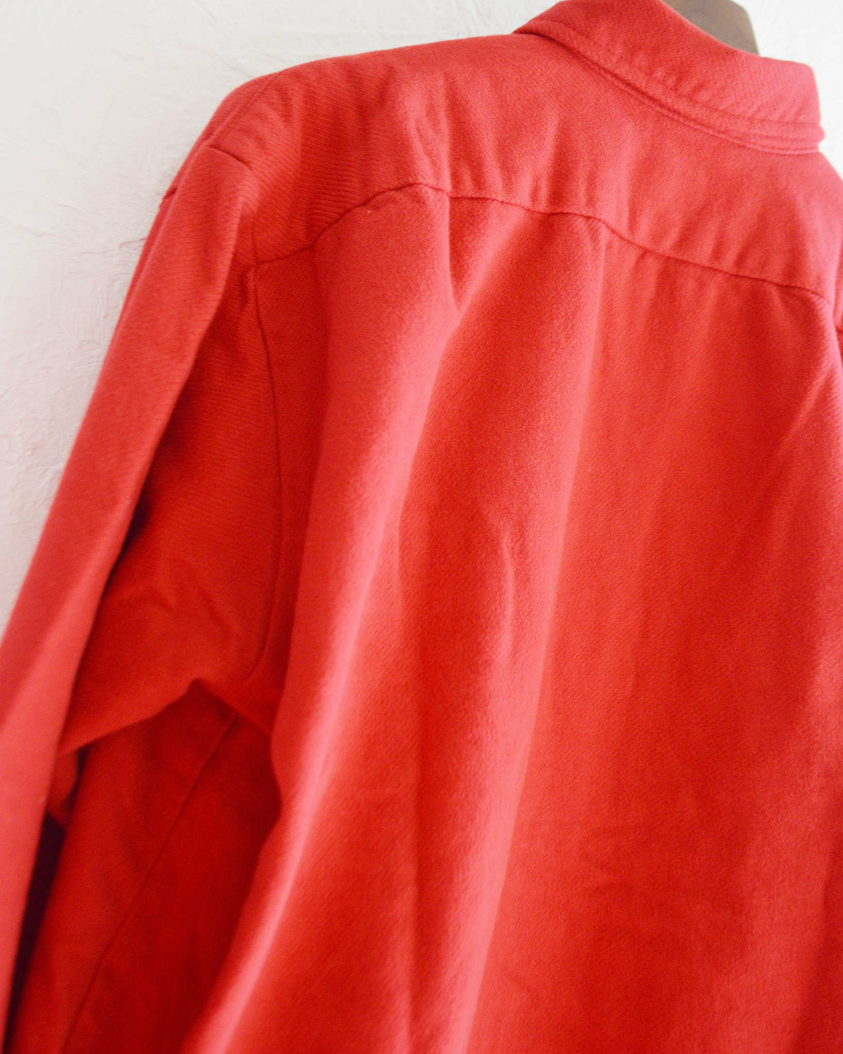 necessary or unnecessary ネセサリーオアアンネセサリー N.O.UN / WW SHIRT NEL ダブルダブルシャツネル (RED レッド)