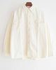 necessary or unnecessary ネセサリーオアアンネセサリー N.O.UN / WW SHIRT NEL ダブルダブルシャツネル (WHITE ホワイト)