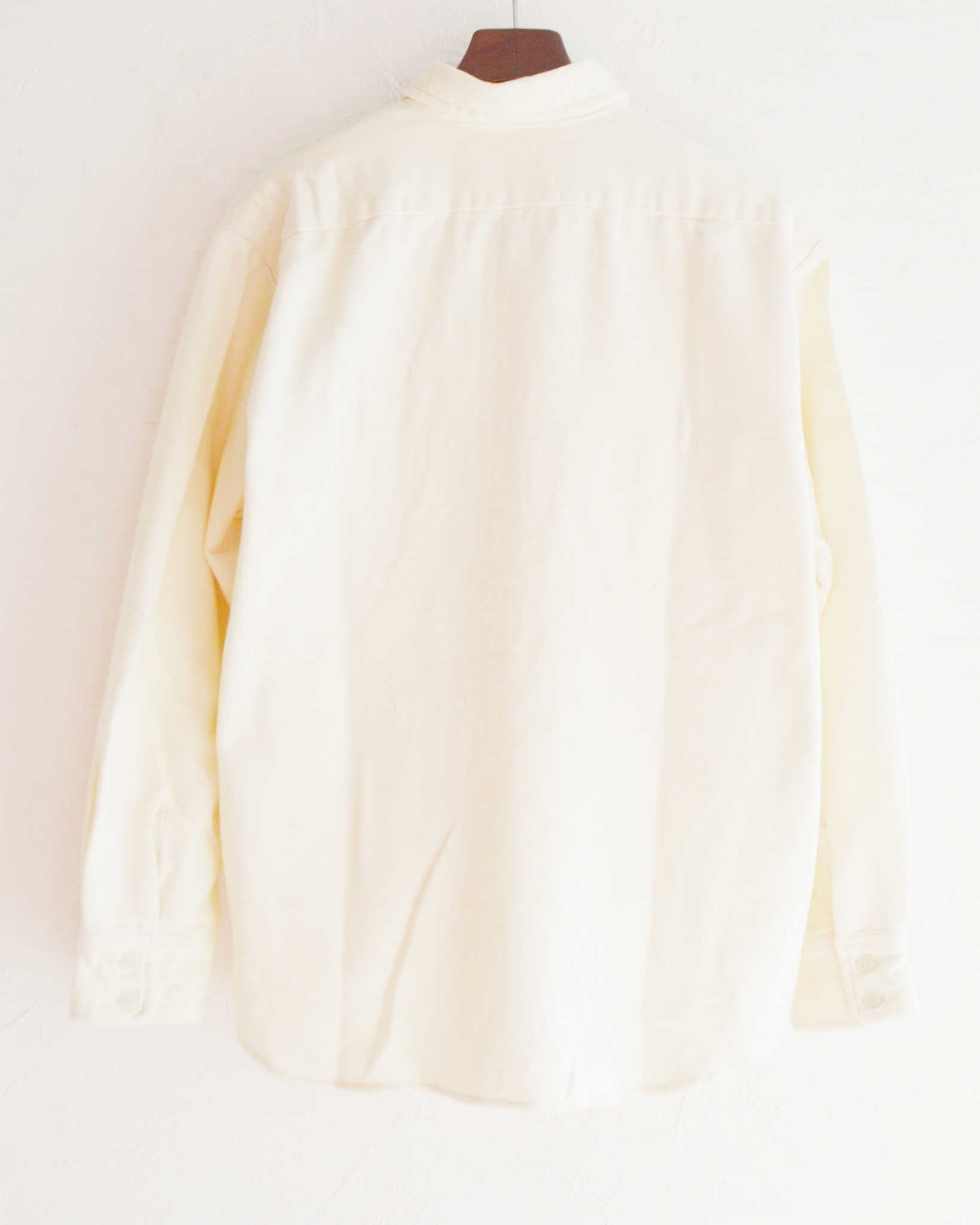necessary or unnecessary ネセサリーオアアンネセサリー N.O.UN / WW SHIRT NEL ダブルダブルシャツネル (WHITE ホワイト)