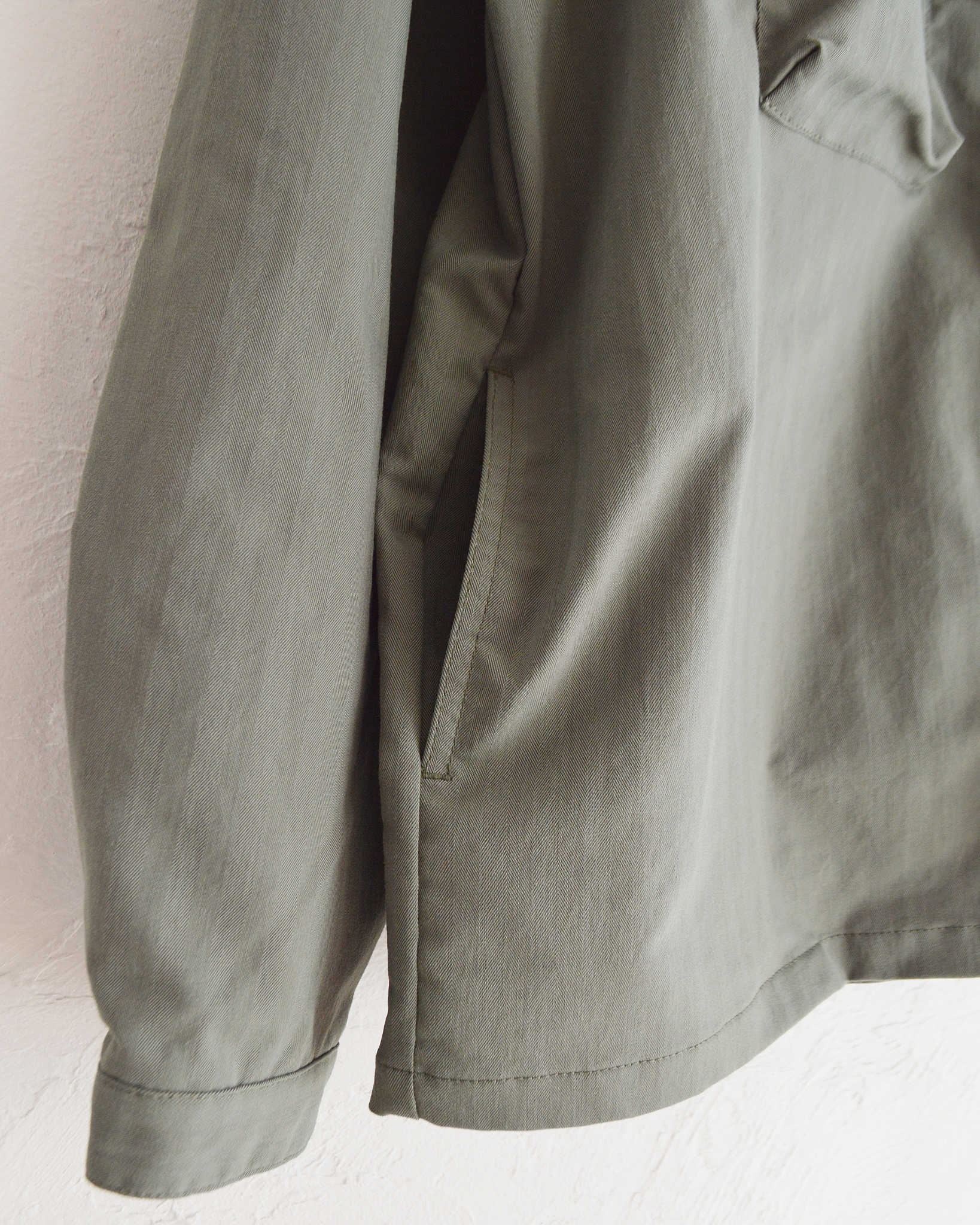 necessary or unnecessary ネセサリーオアアンネセサリー N.O.UN / WATCH SHIRT ウォッチシャツ (SAGE セージ)