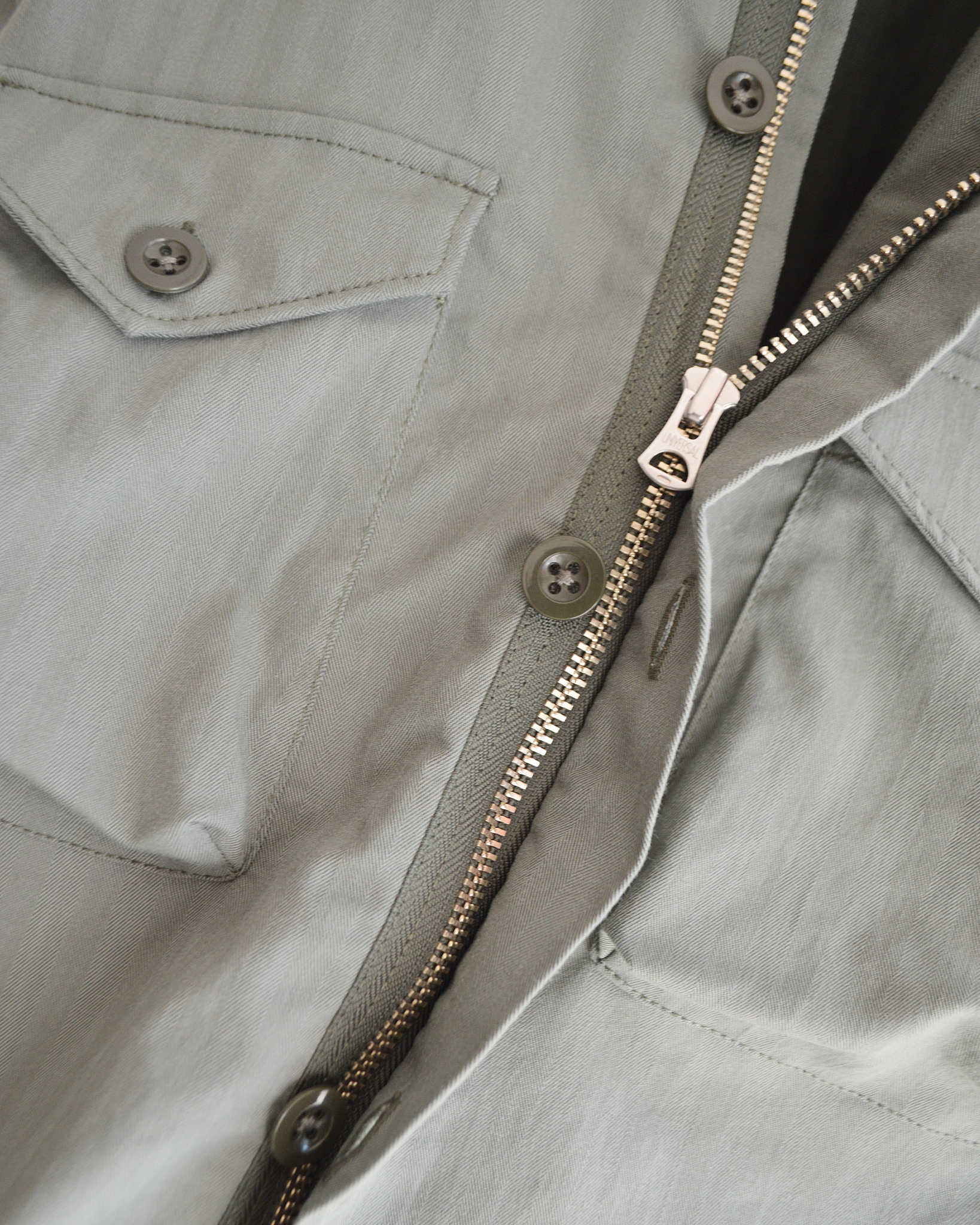 necessary or unnecessary ネセサリーオアアンネセサリー N.O.UN / WATCH SHIRT ウォッチシャツ (SAGE セージ)