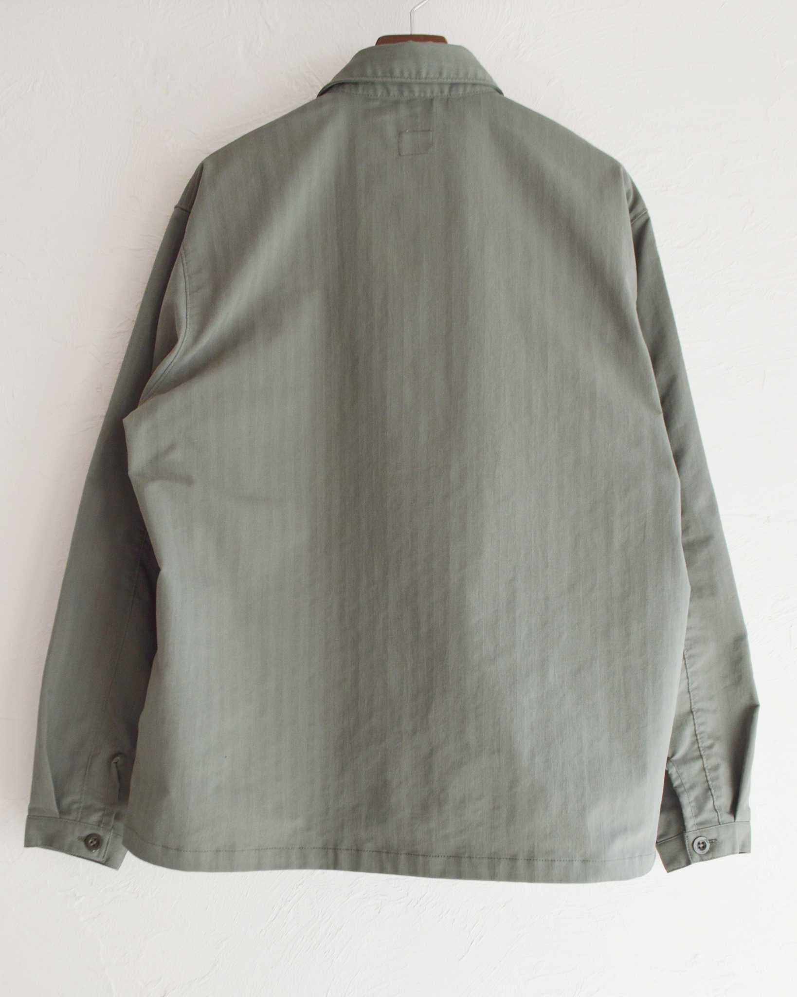 necessary or unnecessary ネセサリーオアアンネセサリー N.O.UN / WATCH SHIRT ウォッチシャツ (SAGE セージ)
