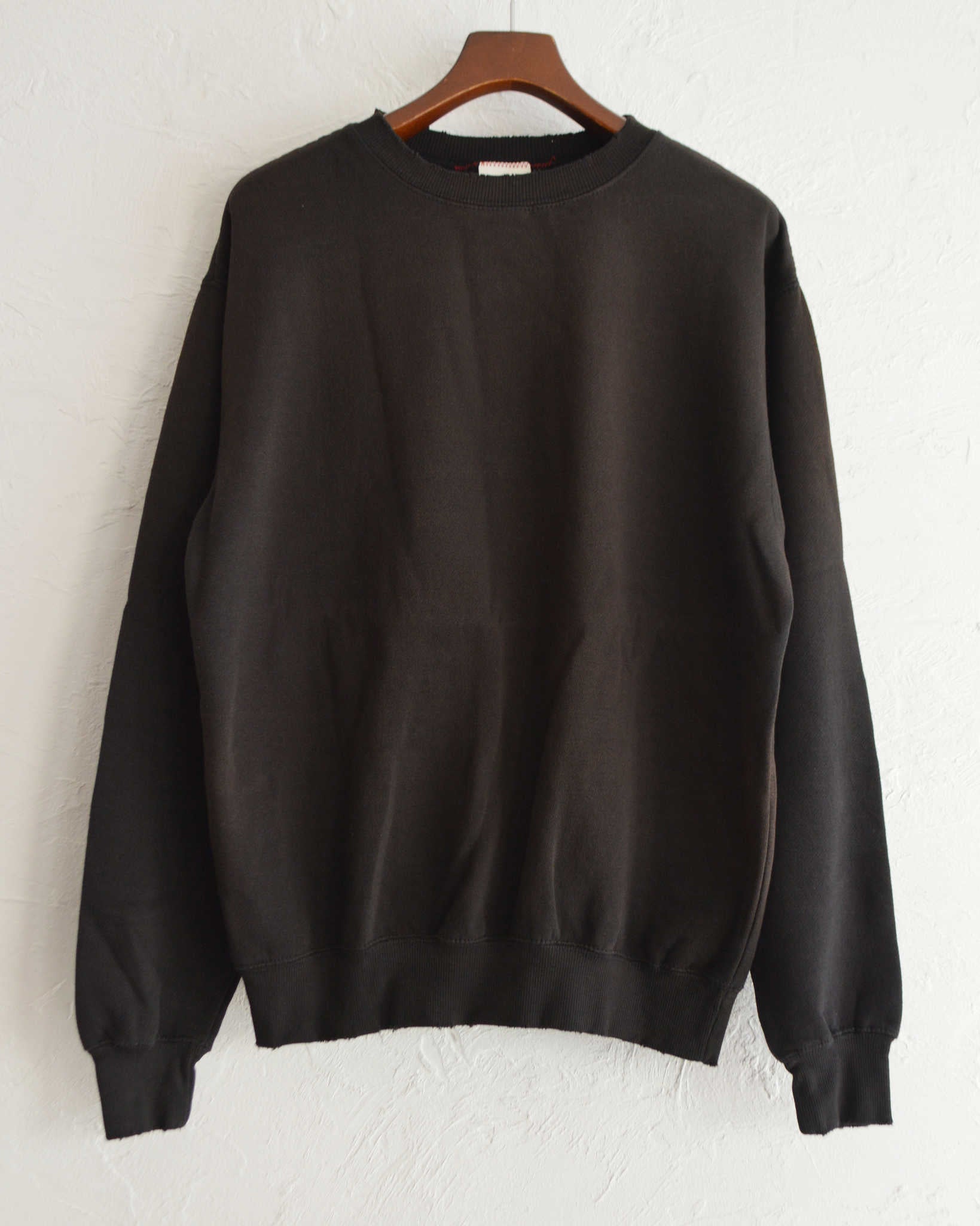 MOOJIMOOJI ムージームージー / CLASSIC CREW NECK クラシッククルーネック (BLACK ブラック)