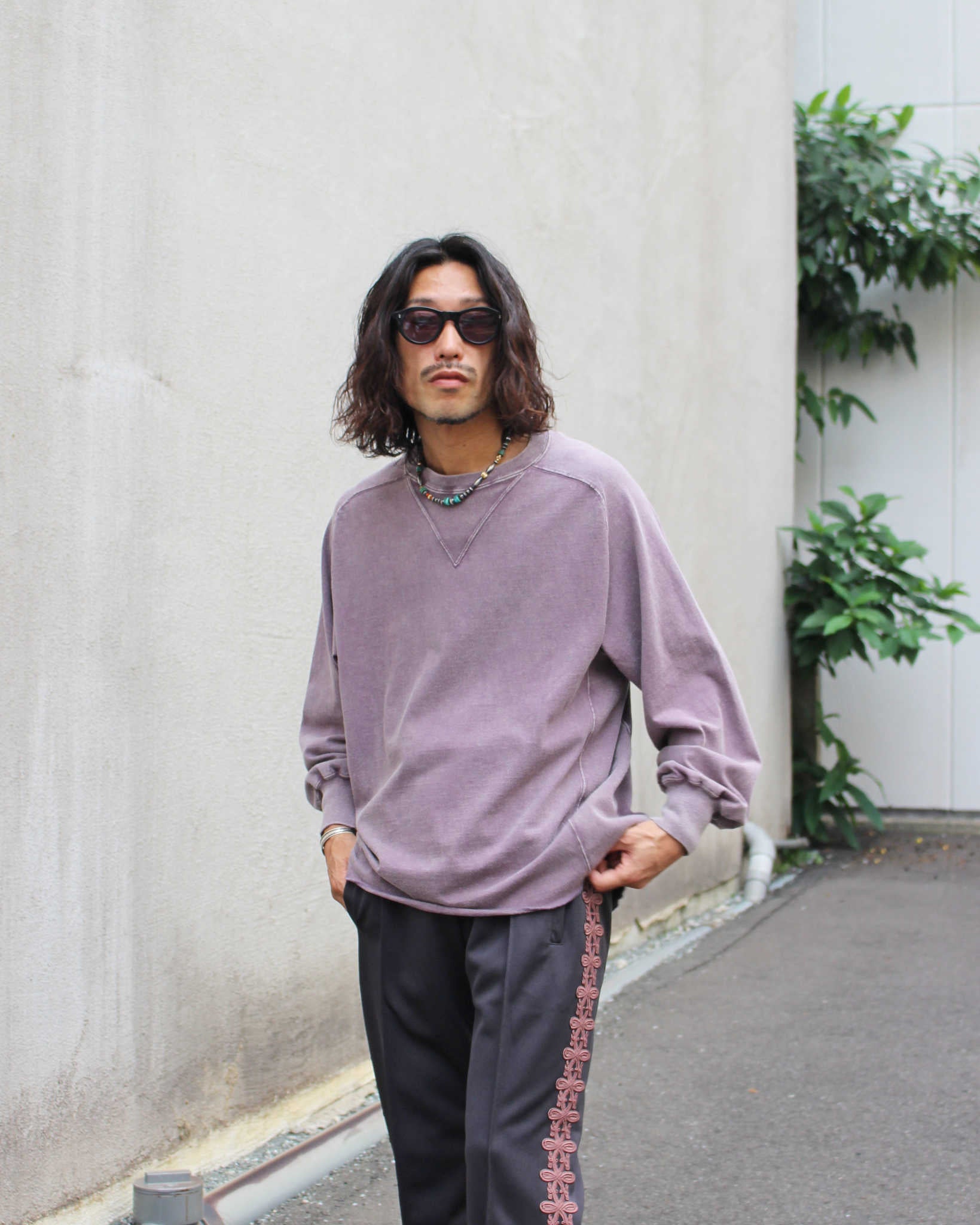 IMPRESTORE インプレストア / Harold t-cloth V.D ハロルド | Freedom LongSleeve Tshirt フリーダムロングスリーブティー (FADED PURPLE フェイデットパープル))