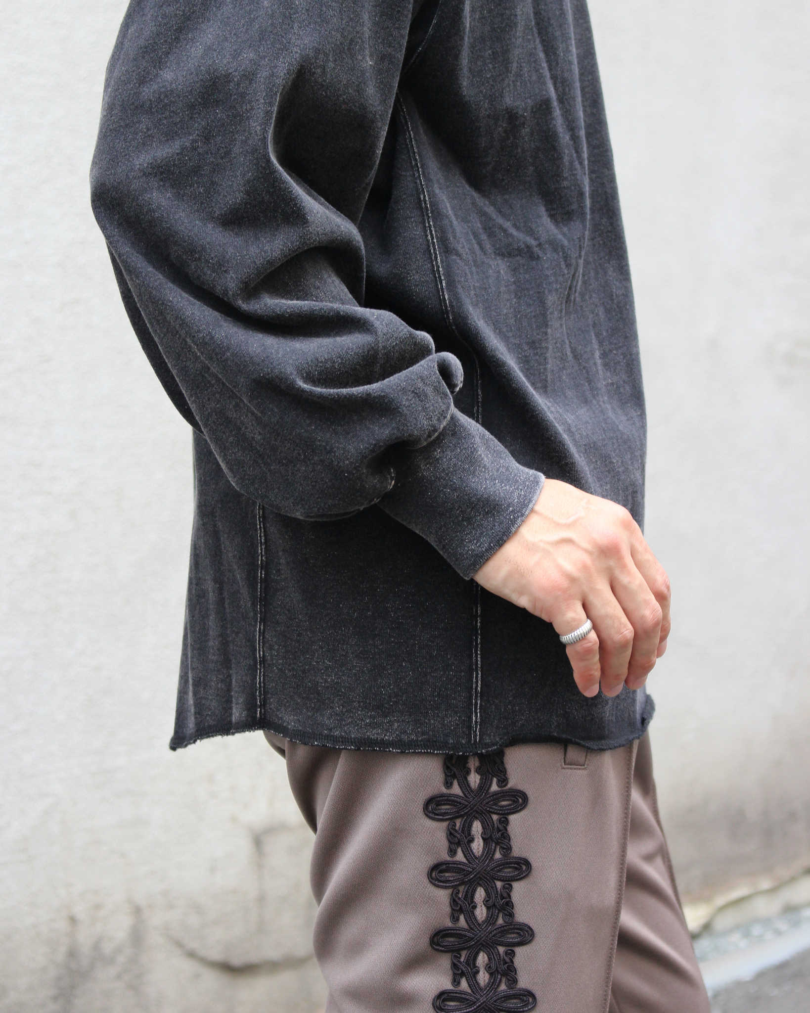 IMPRESTORE インプレストア / Harold t-cloth V.D ハロルド | Freedom LongSleeve Tshirt フリーダムロングスリーブティー (FADED BLACK フェイデットブラック)