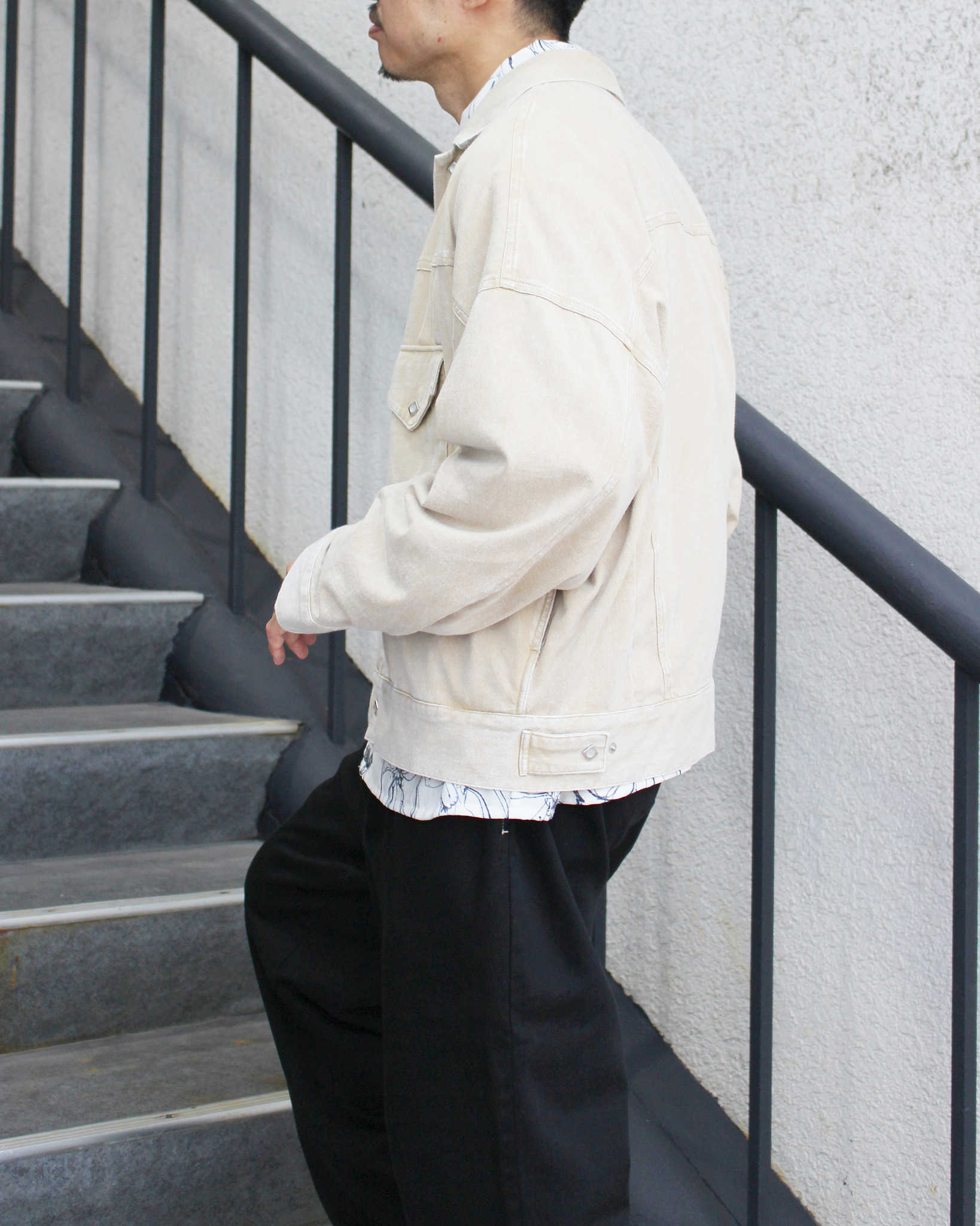 IMPRESTORE インプレストア / Lorraine t-cloth V.D ロレーヌ | Western Short JKT ウエスタンショートジャケット (FADED IVORY フェイデットアイボリー)