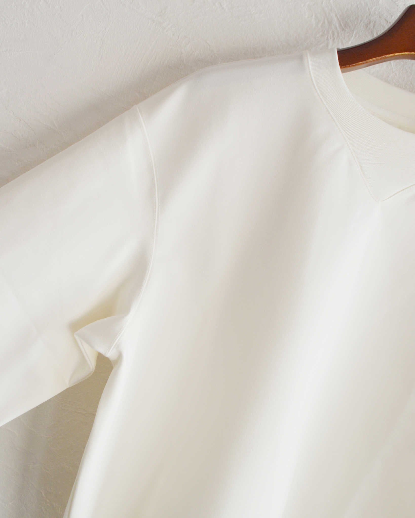 LAMOND ラモンド / SILKY CREW NECK PULLOVER シルキーネックプルオーバー (WHITE ホワイト)