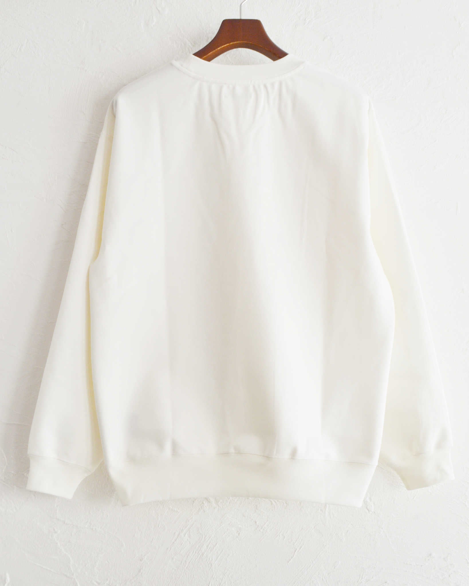 LAMOND ラモンド / SILKY CREW NECK PULLOVER シルキーネックプルオーバー (WHITE ホワイト)