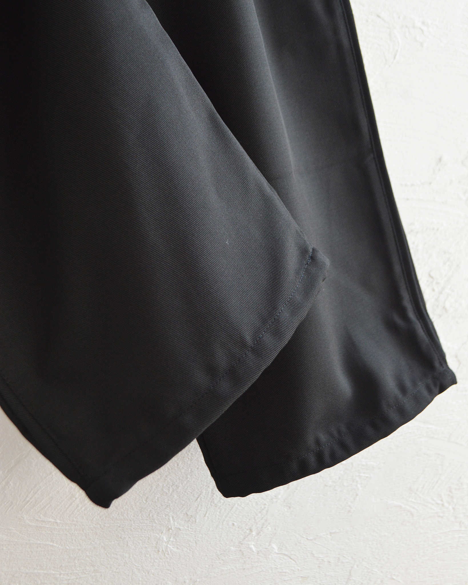 LAMOND ラモンド / HRMS LINE DRAWST WIDE PANTS ラインドロワーワイドパンツ (BLACK ブラック)