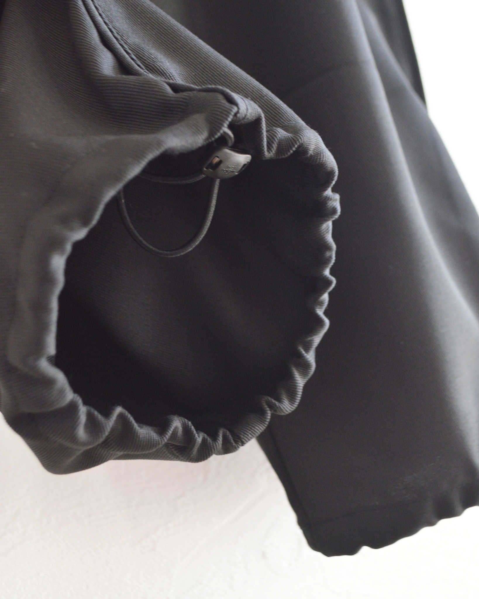 LAMOND ラモンド / HRMS LINE DRAWST WIDE PANTS ラインドロワーワイドパンツ (BLACK ブラック)