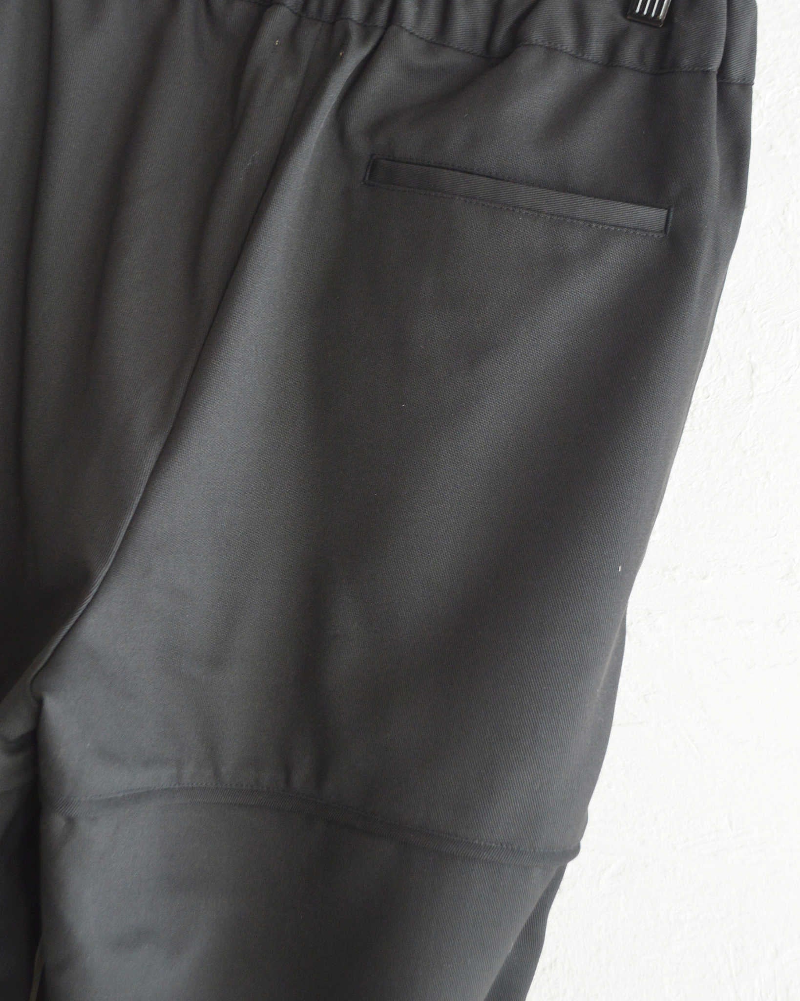 LAMOND ラモンド / HRMS LINE DRAWST WIDE PANTS ラインドロワーワイドパンツ (BLACK ブラック)