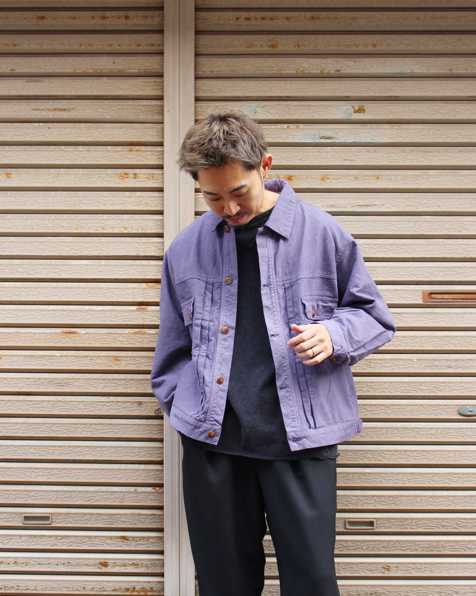 Nasngwam. ナスングワム / ATAVISM JACKET アタビズムジャケット (PURPLE パープル)