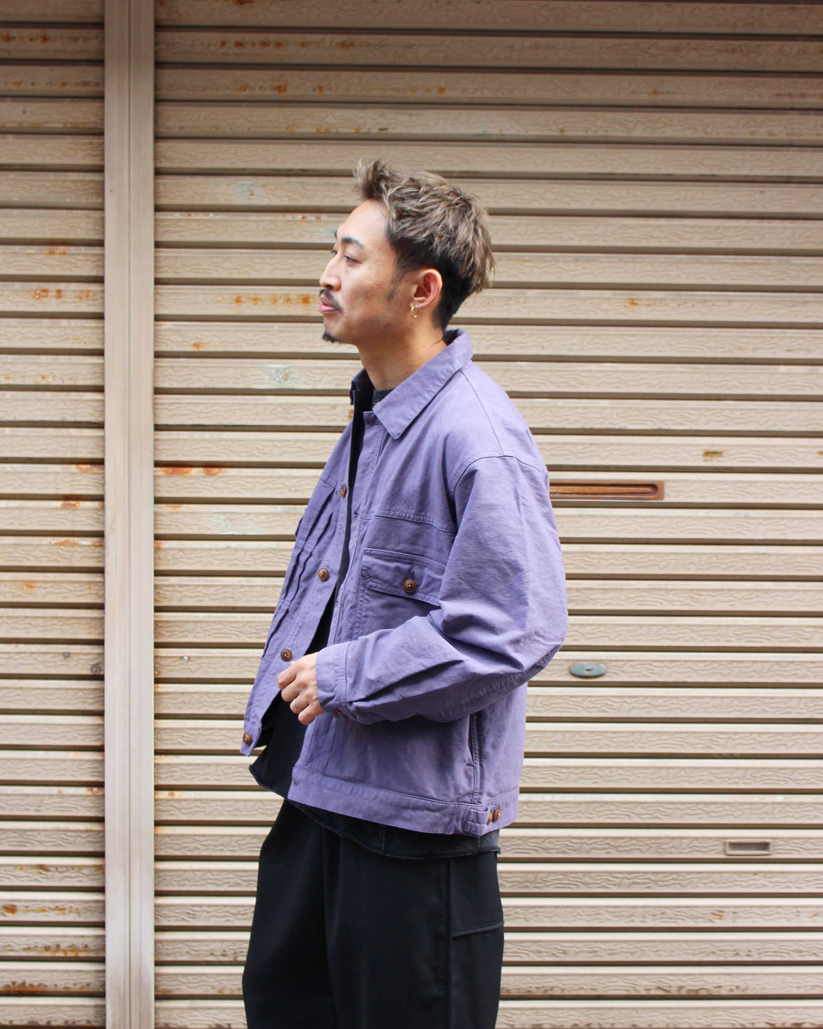 Nasngwam. ナスングワム / ATAVISM JACKET アタビズムジャケット (PURPLE パープル)