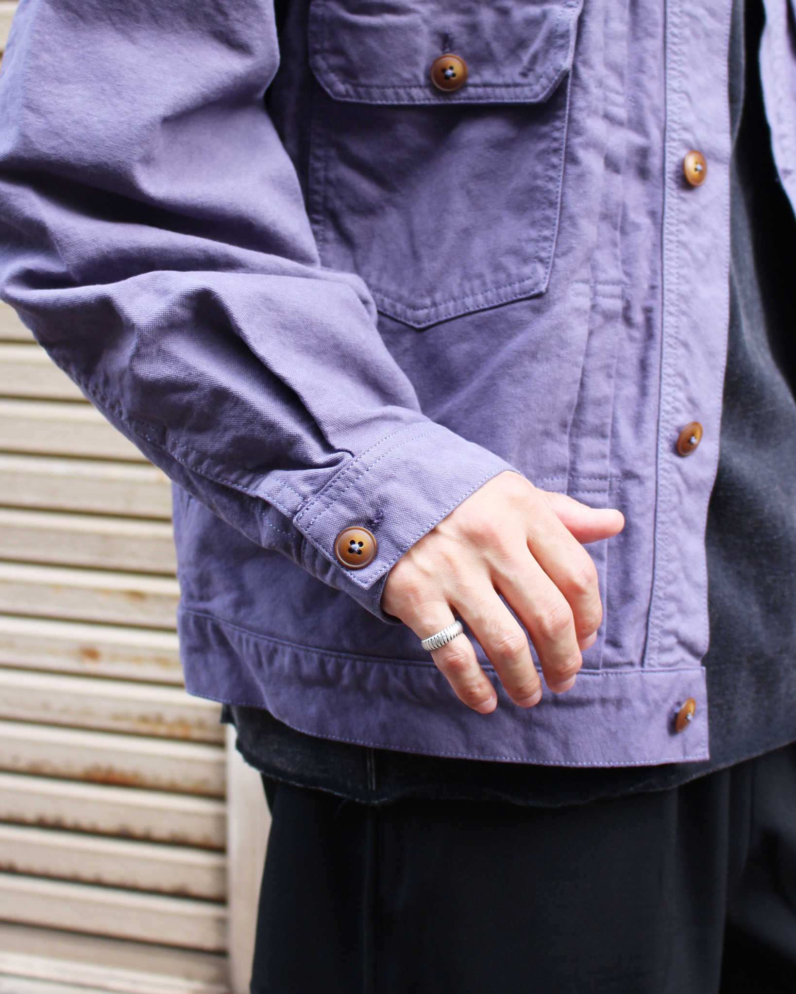 Nasngwam. ナスングワム / ATAVISM JACKET アタビズムジャケット (PURPLE パープル)