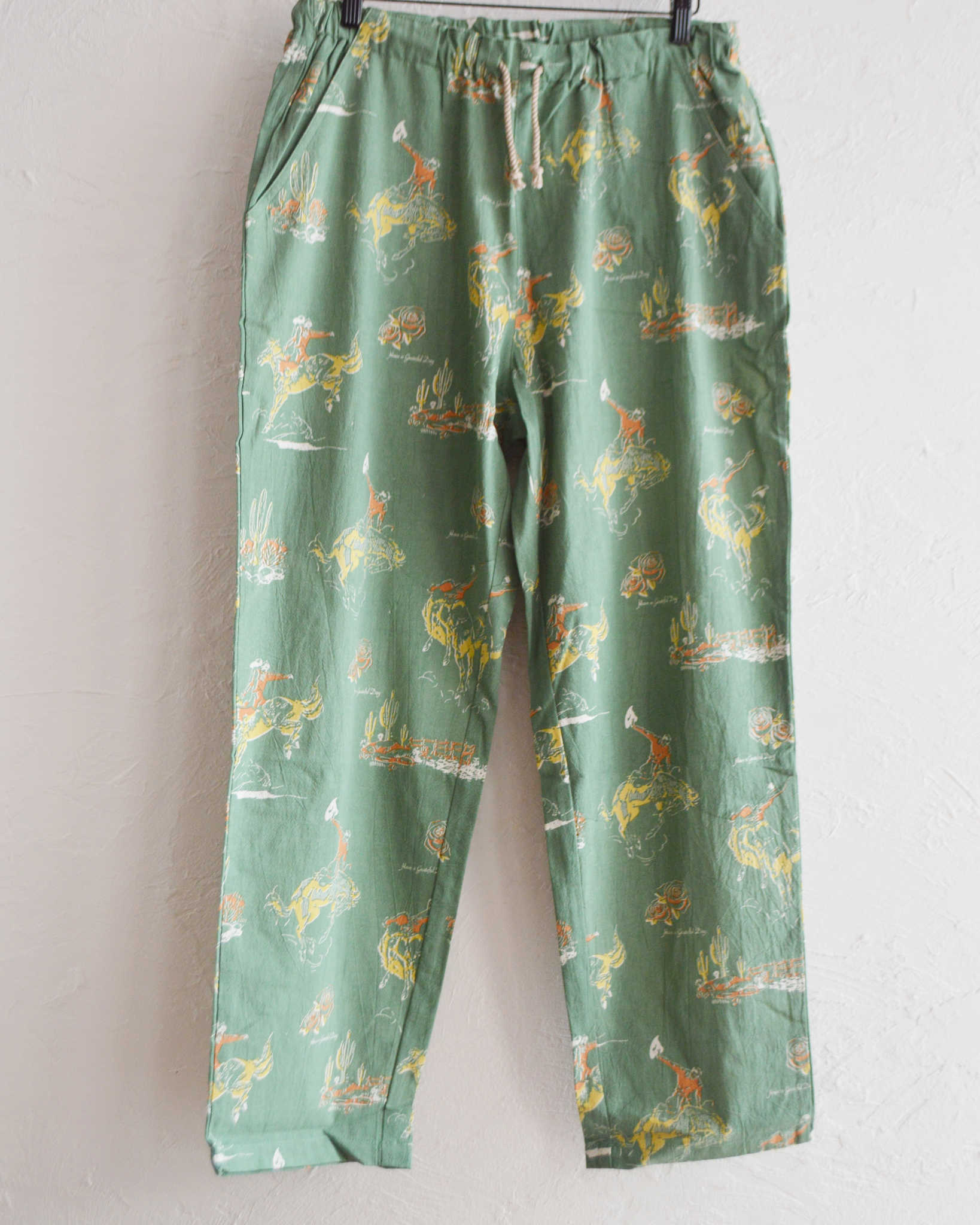 HAVE A GRATEFUL DAY ハブアグレイトフルデイ / AMPLE EASY PANTS アンプルイージーパンツ (GREEN グリーン)
