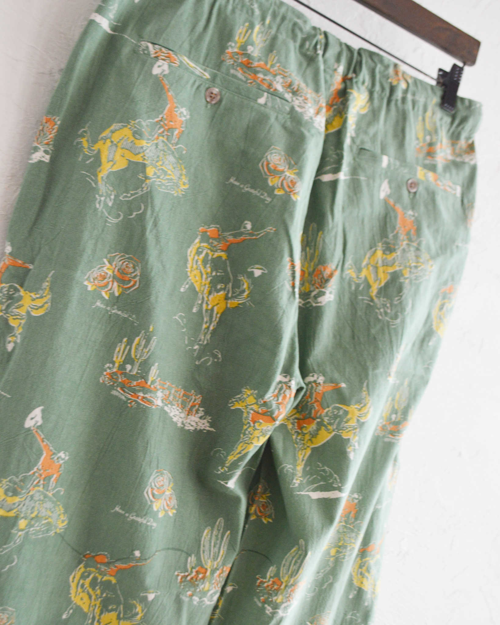 HAVE A GRATEFUL DAY ハブアグレイトフルデイ / AMPLE EASY PANTS アンプルイージーパンツ (GREEN グリーン)