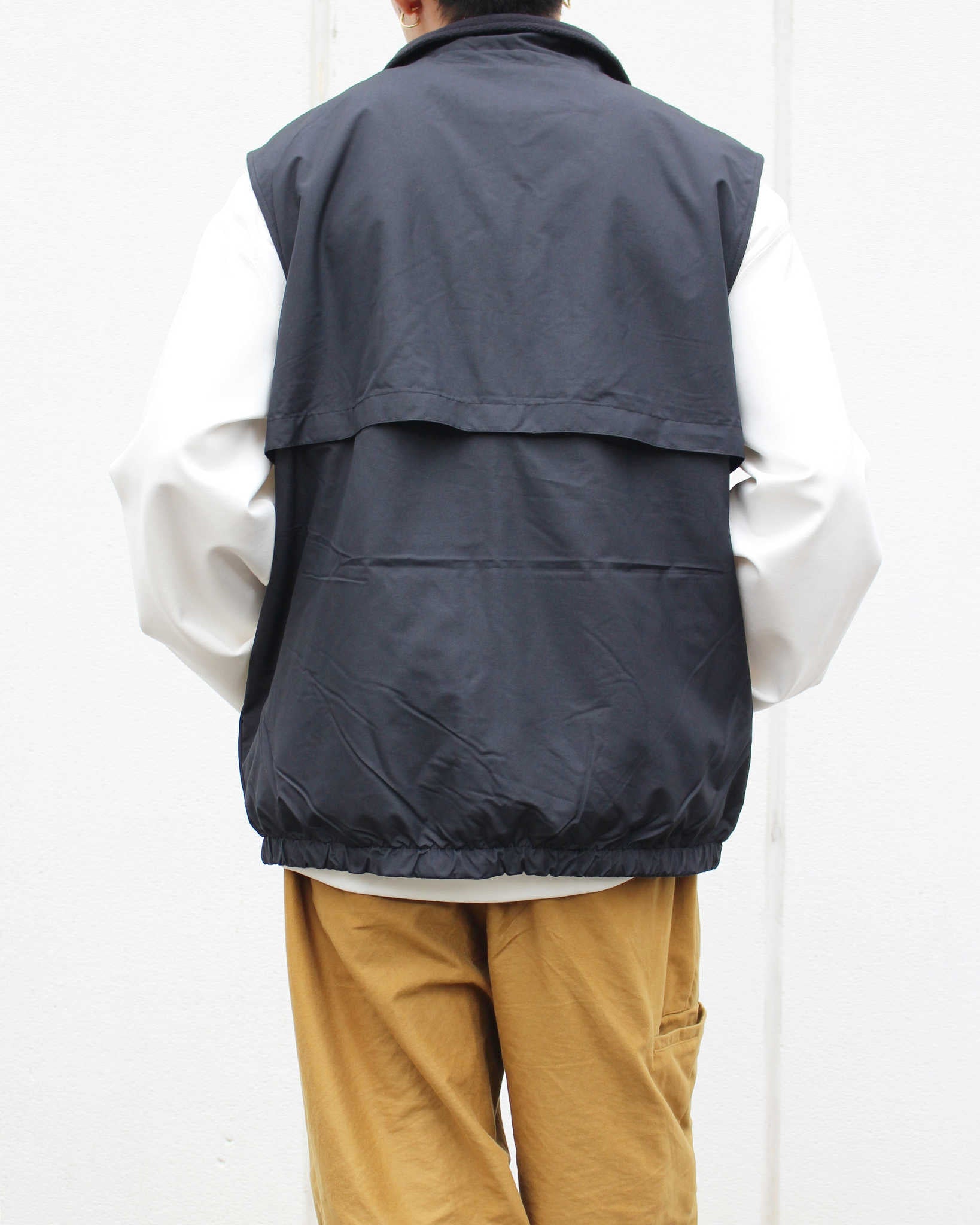 PORT AUTHORITY ポートオーソリティ / REVERSIBLE CHARGER VEST リバーシブルチェンジャーベスト (TRUE BLACK トゥルーブラック)