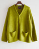 TOWN CRAFT タウンクラフト / SOLID SHAGGY V CARDIGAN ソリッドシャギーカーディガン (GREEN グリーン)