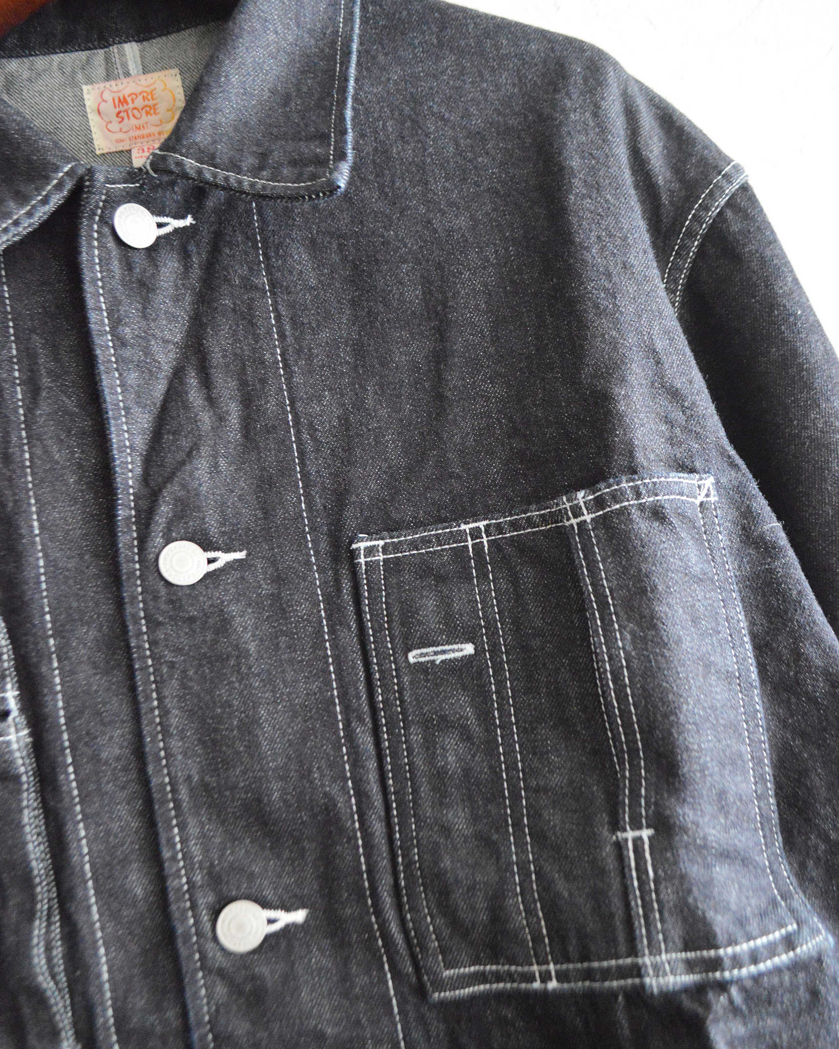 IMPRESTORE インプレストア / Glover グローバー | Short length coveralls ショートレングスカバーオール (Blue Denim Onewash ブルーデニムワンウォッシュ)