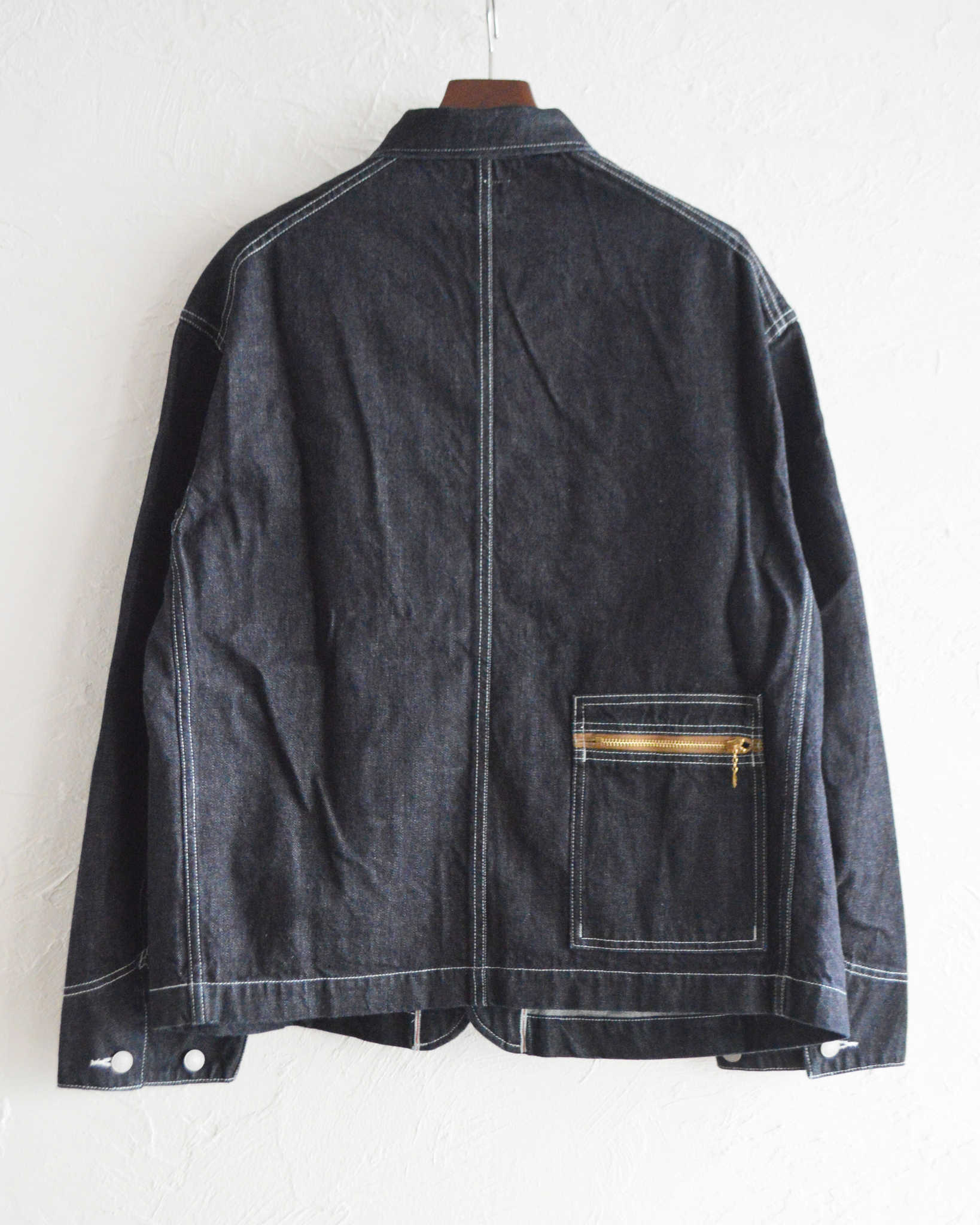 IMPRESTORE インプレストア / Glover グローバー | Short length coveralls ショートレングスカバーオール (Blue Denim Onewash ブルーデニムワンウォッシュ)