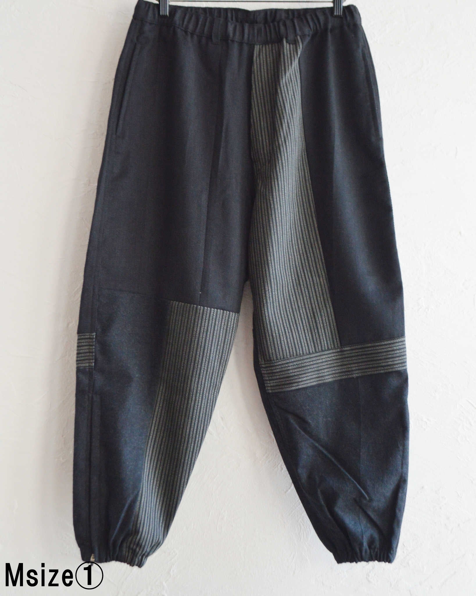 Nasngwam. ナスングワム / NOBLE EASY PANTS ノーブルイージーパンツ (BLACK ブラック)