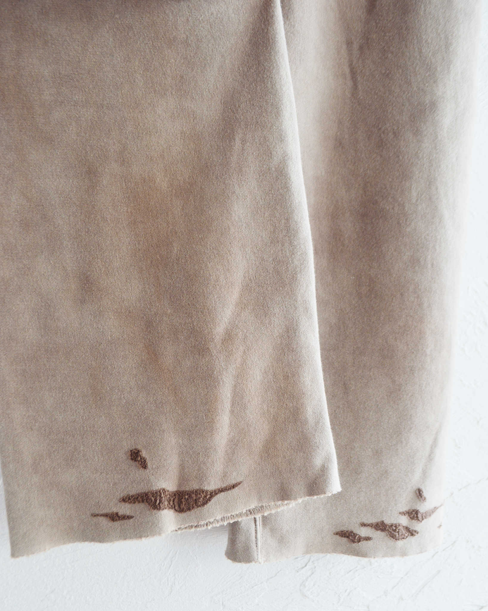 minami Anderson ミナミアンダーソン / Distressed Sweat Pants ディストレストスウェットパンツ (BROWN ブラウン)