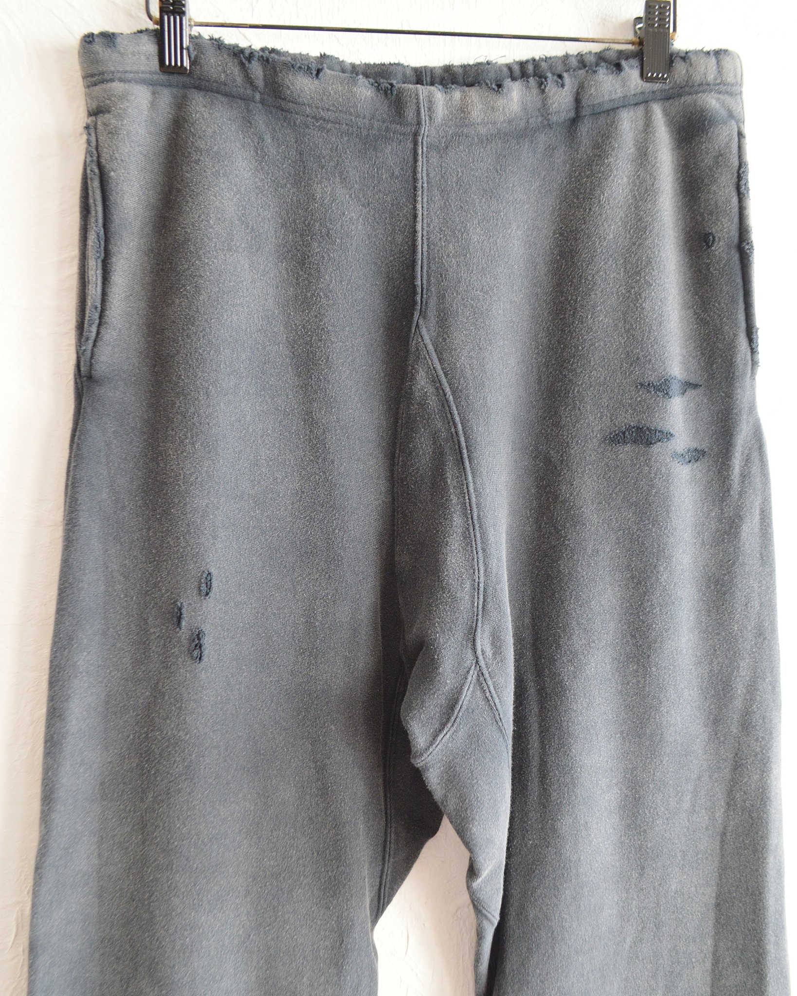 minami Anderson ミナミアンダーソン / Distressed Sweat Pants ディストレストスウェットパンツ (BLACK ブラック)