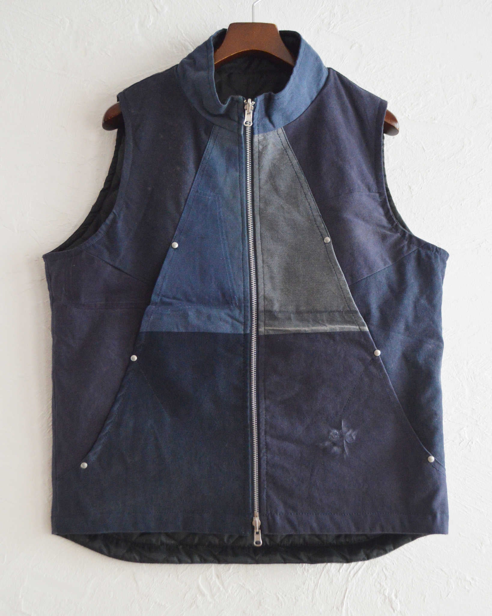 Nasngwam. ナスングワム / FACTORY VEST ファクトリーベスト Msize (NAVY ネイビー)