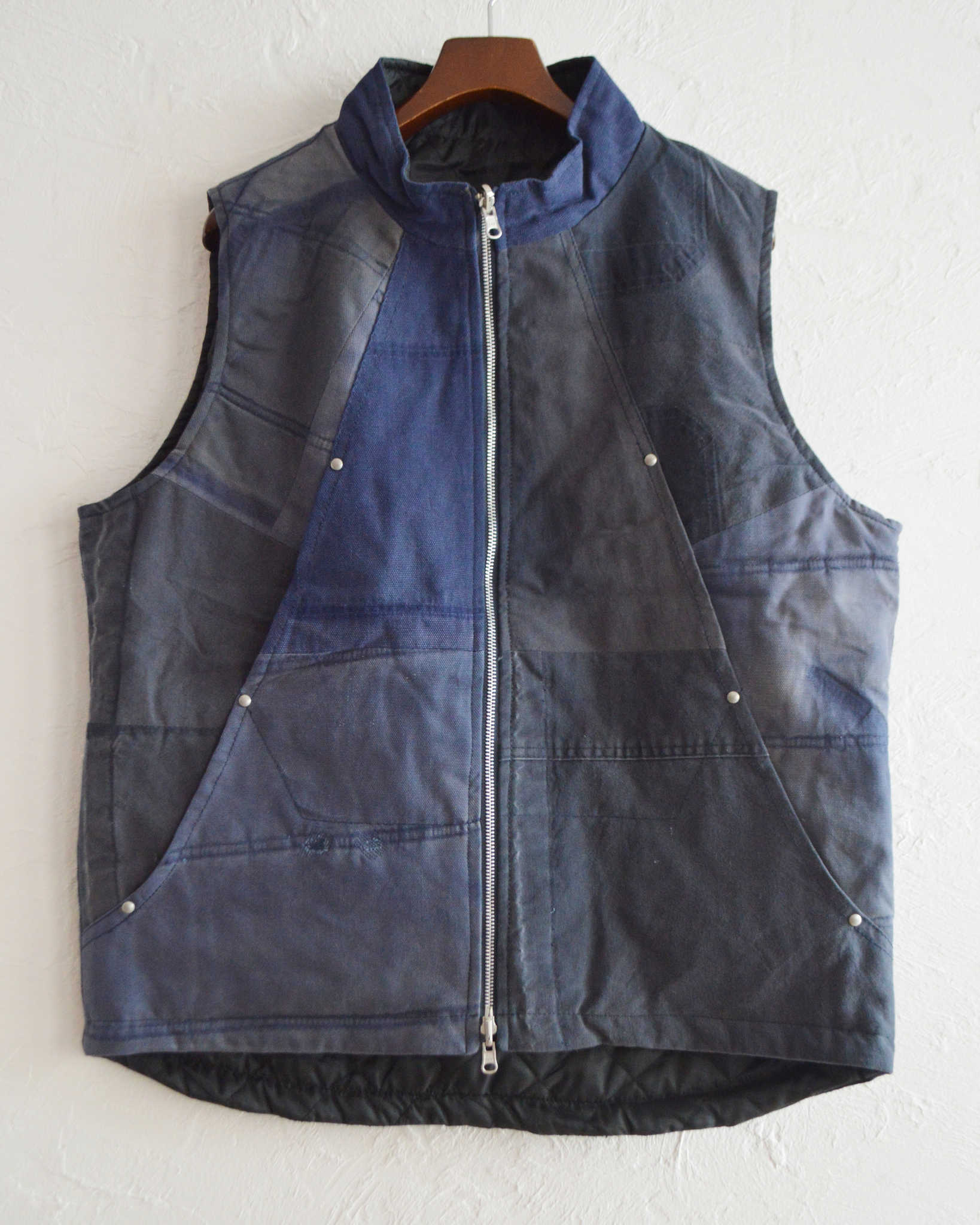 Nasngwam. ナスングワム / FACTORY VEST ファクトリーベスト Lsize (NAVY ネイビー)