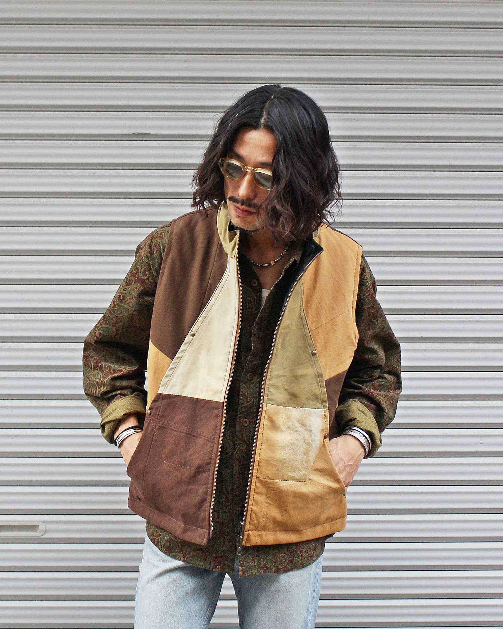 Nasngwam. ナスングワム / FACTORY VEST ファクトリーベスト Msize (BROWN ブラウン)