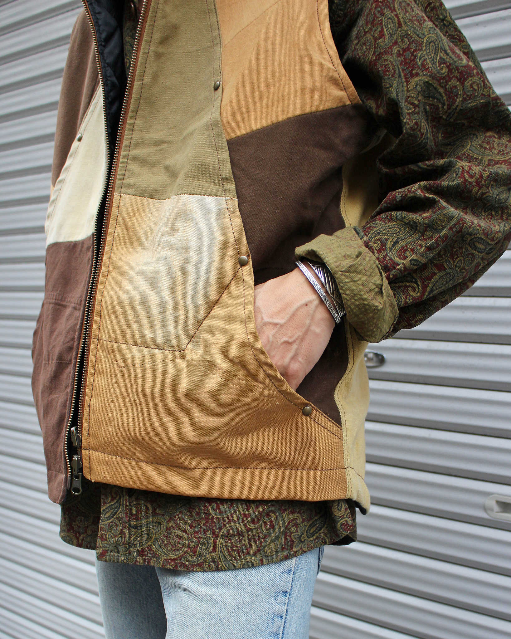 Nasngwam. ナスングワム / FACTORY VEST ファクトリーベスト Msize (BROWN ブラウン)