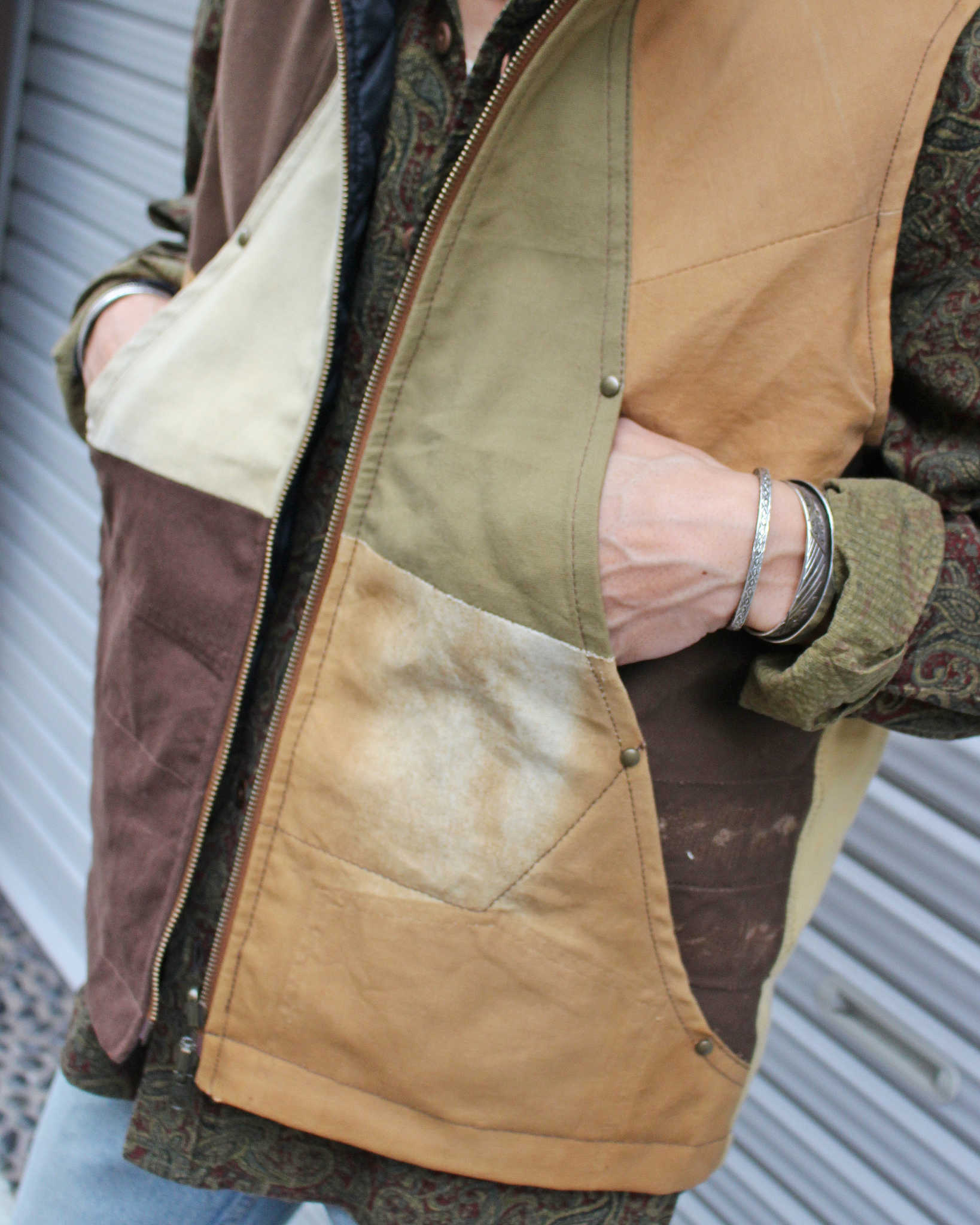 Nasngwam. ナスングワム / FACTORY VEST ファクトリーベスト Msize (BROWN ブラウン)