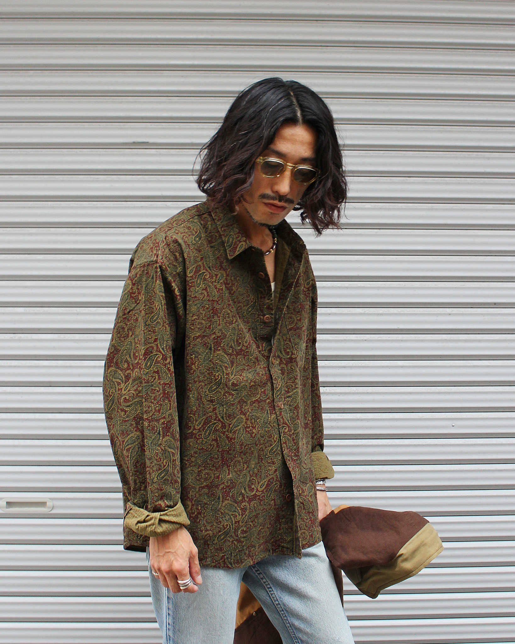 Nasngwam. ナスングワム / RAGE SHIRTS レイジシャツ (BURGUNDY バーガンディー)