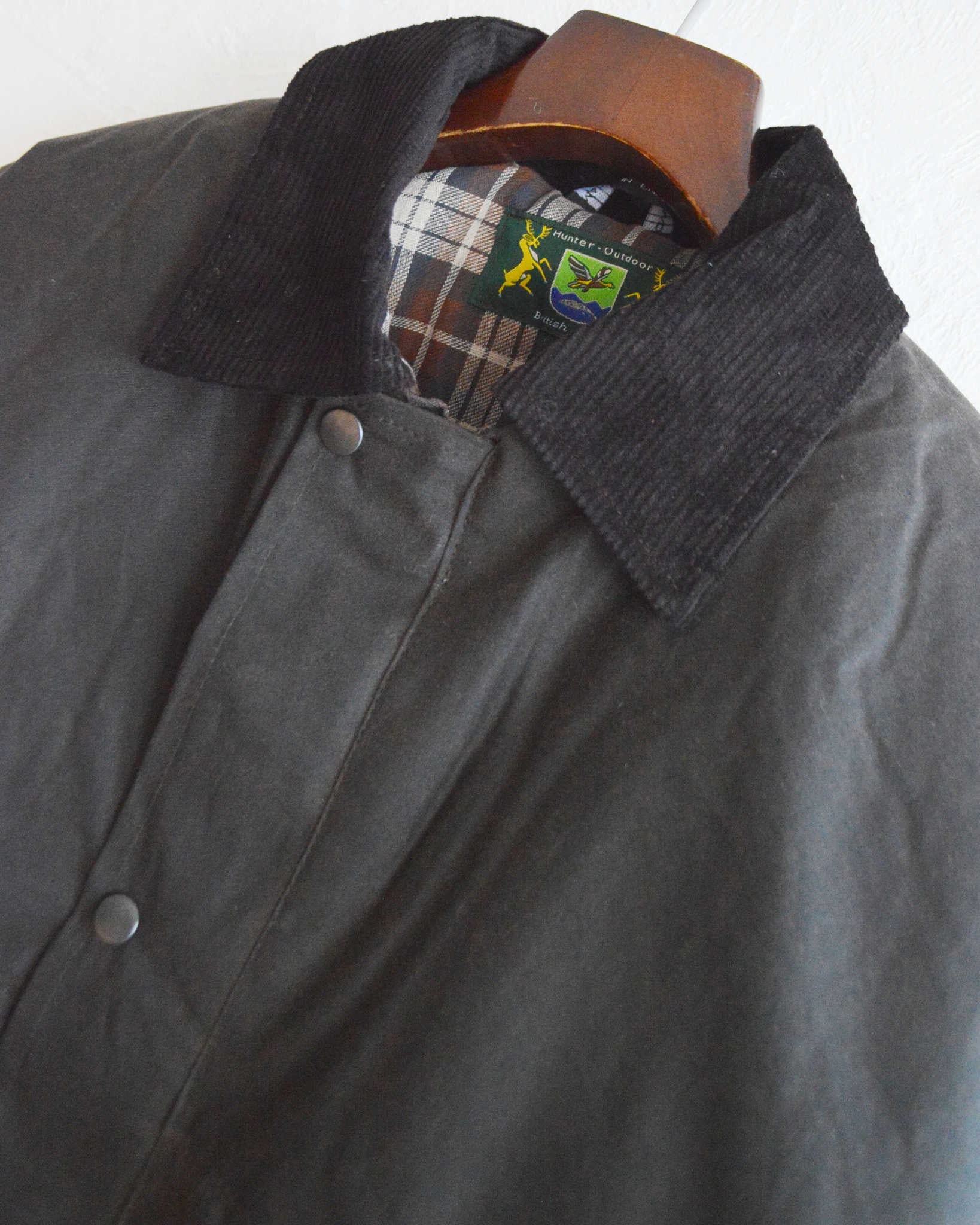 Hunter-Outdoor ハンターアウトドア / BOLTON Padded WAX JACKET ワックスコットンジャケット (BROWN ブラウン)