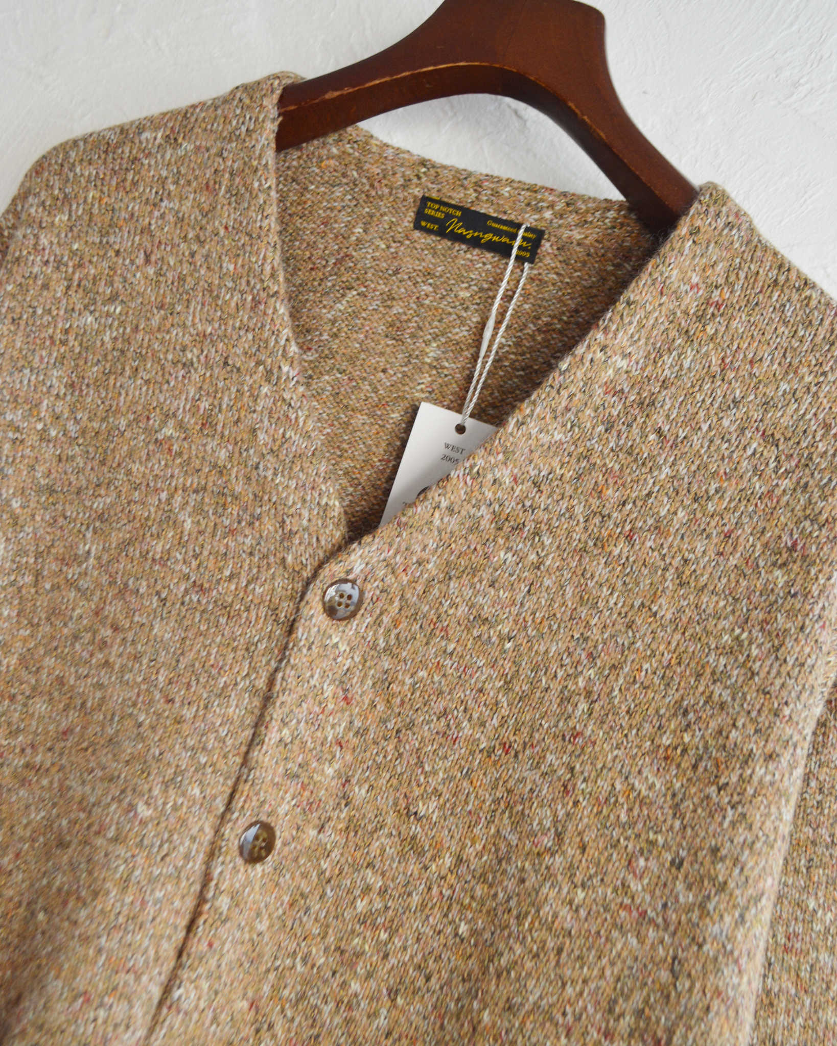 Nasngwam. ナスングワム / GRAIN CARDIGAN グレインカーディガン (BROWN ブラウン)